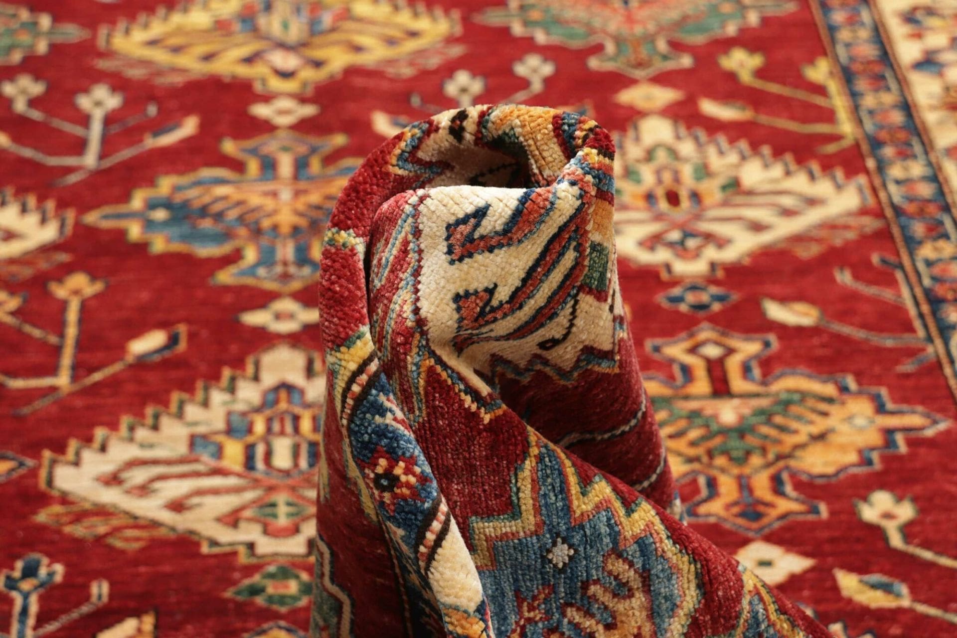 Kazak Pakistani Rug 157 × 389 cm, Wool, hand-knotted
