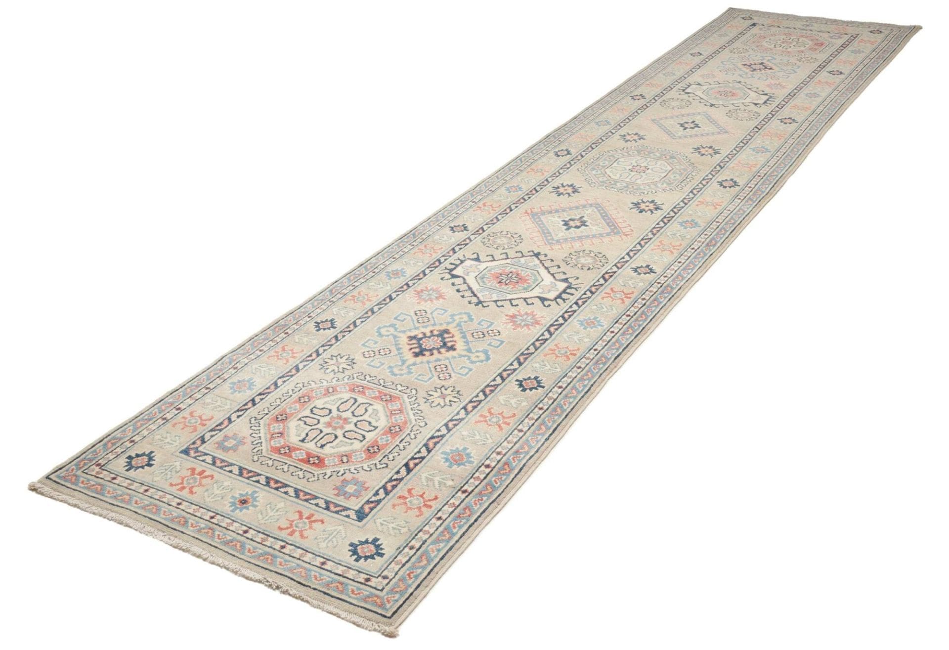 Kazak Pakistani Rug 86 × 388 cm, Wool, hand-knotted