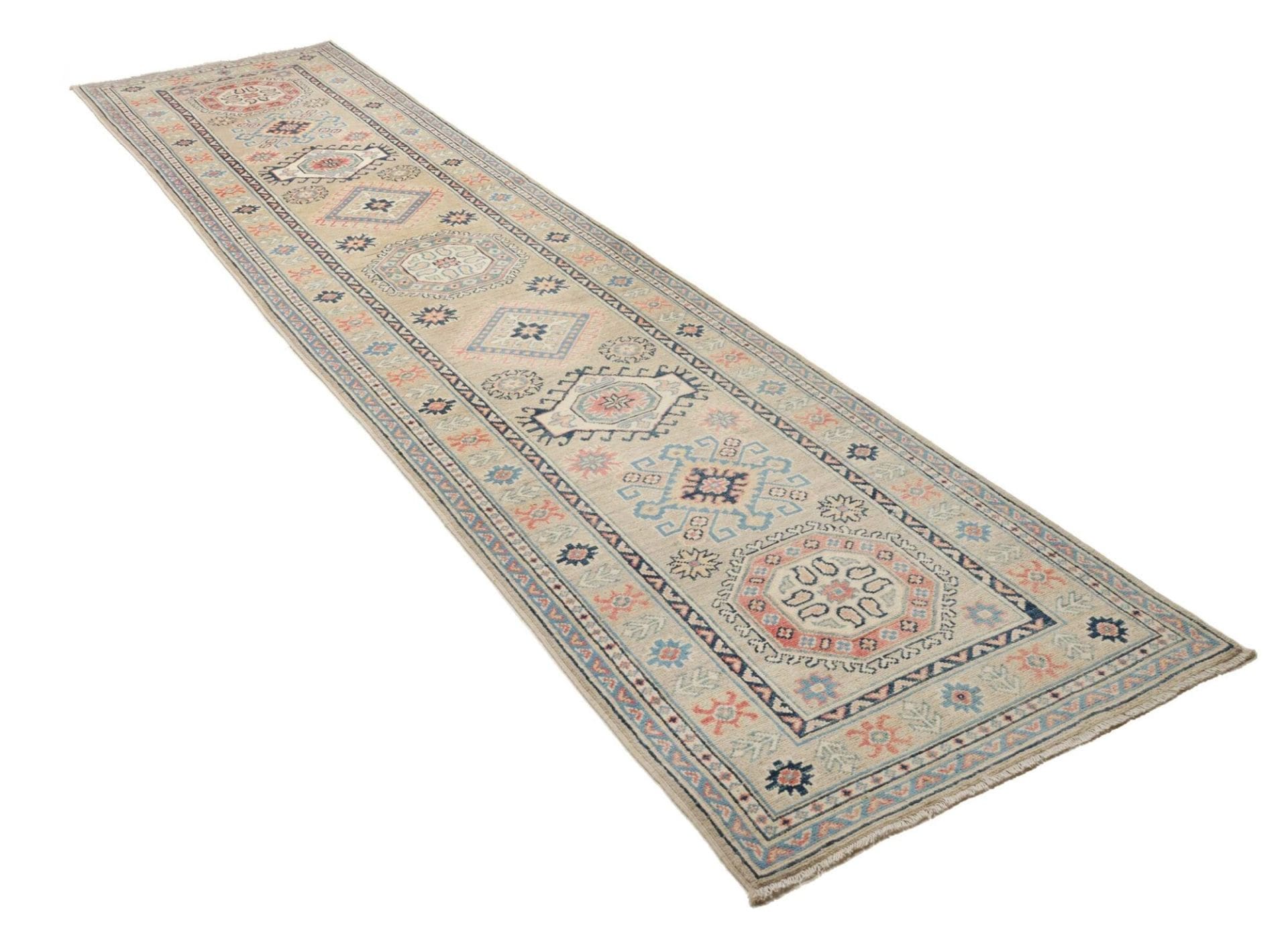Kazak Pakistani Rug 86 × 388 cm, Wool, hand-knotted