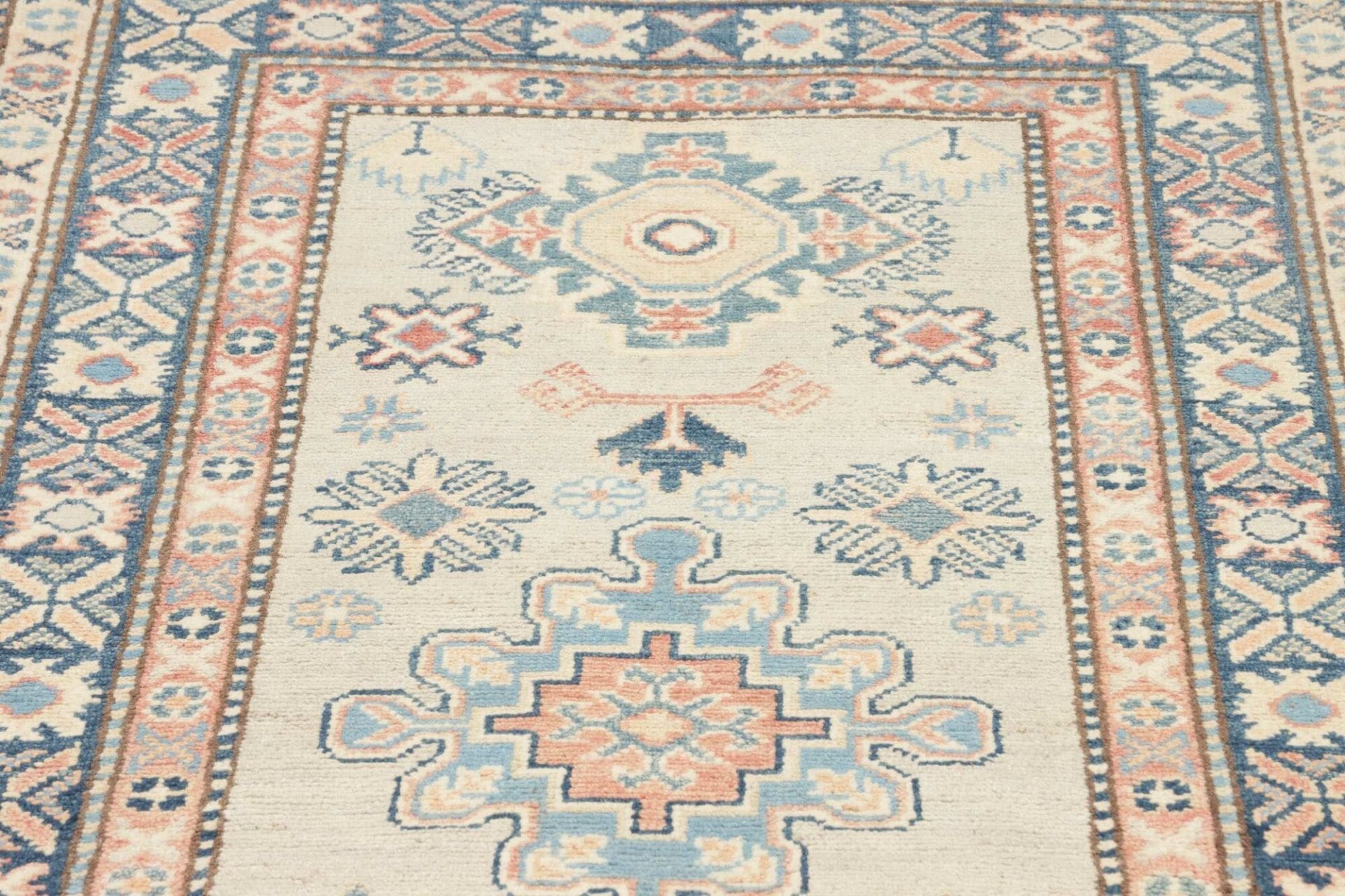 orientteppich-kazak-93-x-312-cm-handgeknupft-geometrisches-muster-6 Kazak Pakistani Rug 93 × 312 cm, Wool, hand-knotted