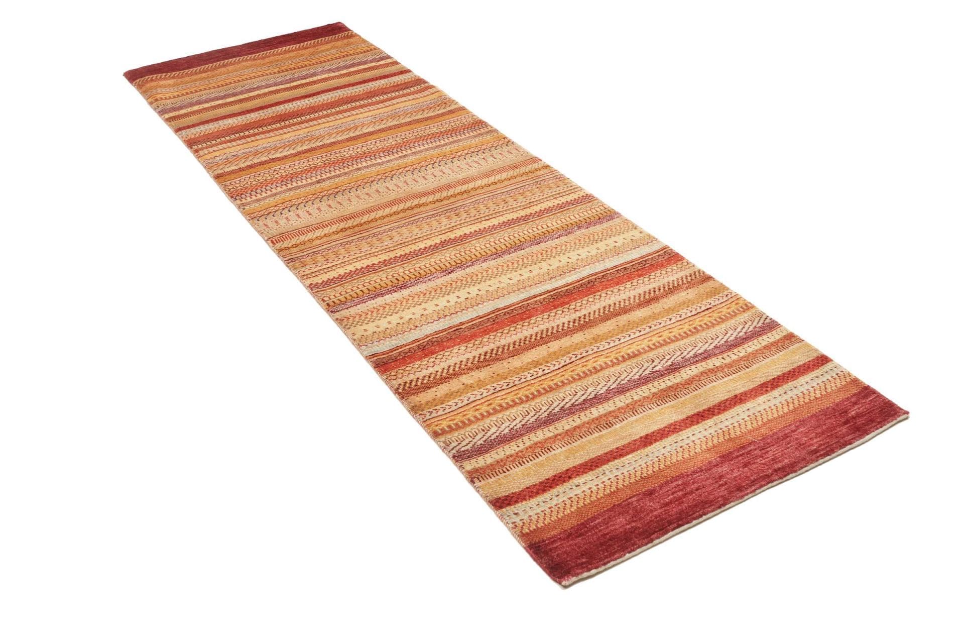 Hand-Knotted Wool Loribaft Pakistani Rug, 80 × 246 cm