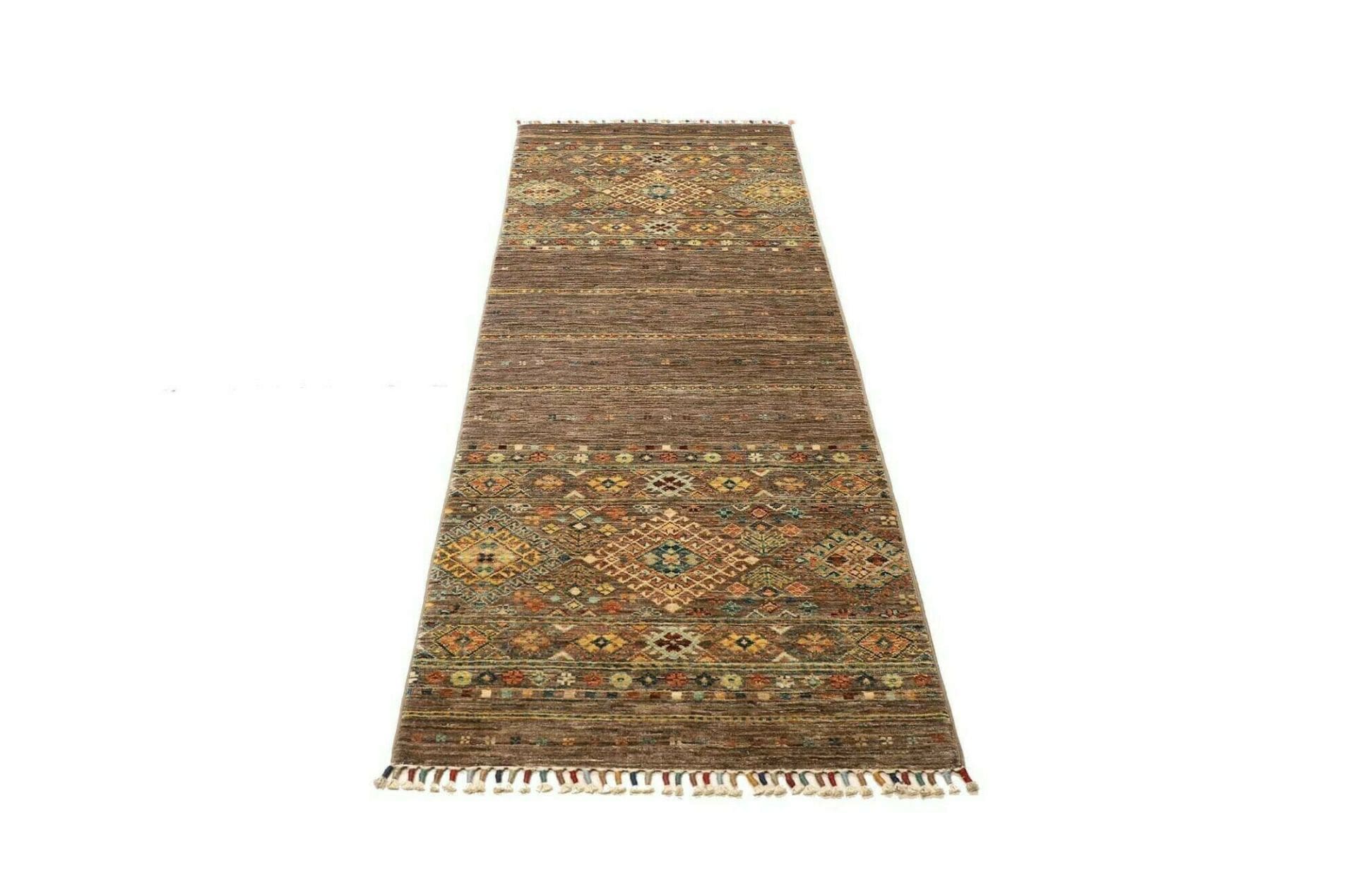 samarkand-orientteppich-75-x-202cm-handgeknupft-aus-wolle-3 Hand-Knotted Wool Samarkand Pakistani Rug, 75 × 202 cm