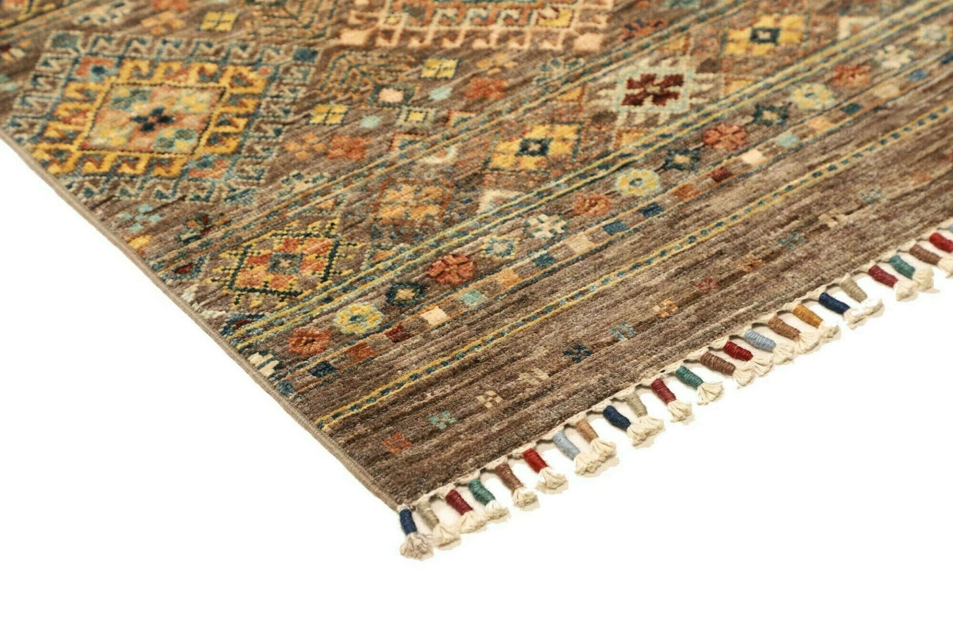 samarkand-orientteppich-75-x-202cm-handgeknupft-aus-wolle-4 Hand-Knotted Wool Samarkand Pakistani Rug, 75 × 202 cm