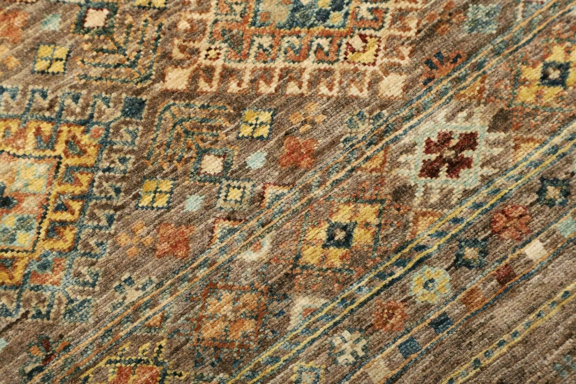 samarkand-orientteppich-75-x-202cm-handgeknupft-aus-wolle-5 Hand-Knotted Wool Samarkand Pakistani Rug, 75 × 202 cm