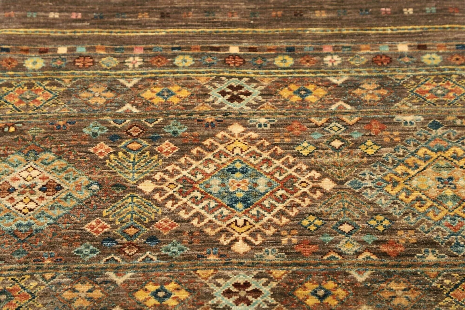 samarkand-orientteppich-75-x-202cm-handgeknupft-aus-wolle-6 Hand-Knotted Wool Samarkand Pakistani Rug, 75 × 202 cm