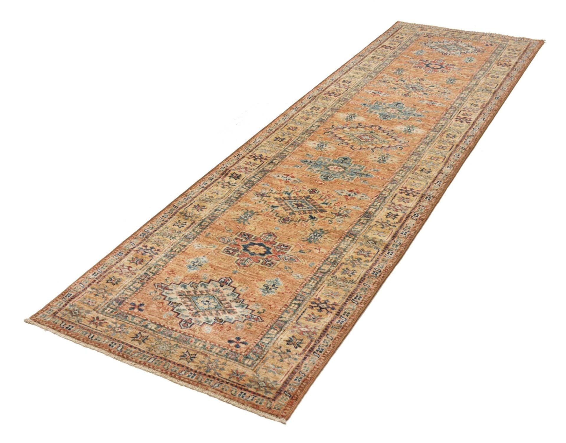 Kazak Pakistani Rug 81 × 297 cm, Wool, hand-knotted