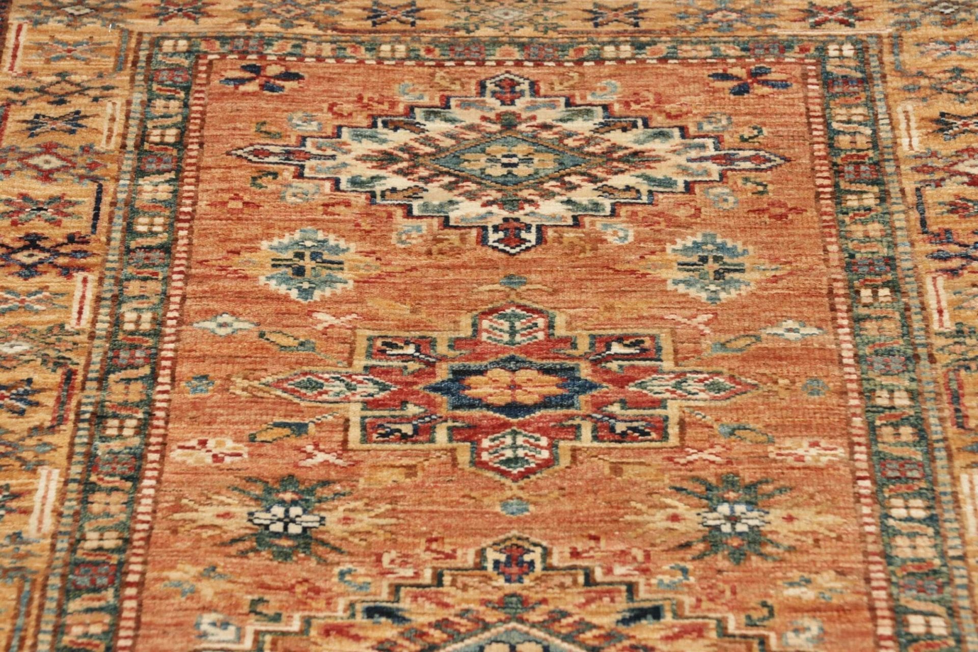 Kazak Pakistani Rug 81 × 297 cm, Wool, hand-knotted