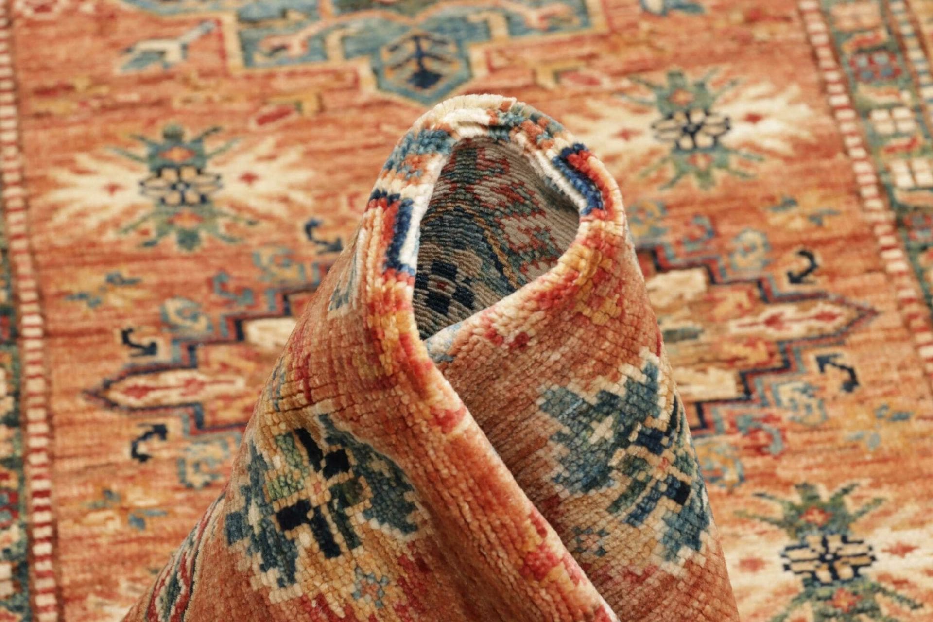 Kazak Pakistani Rug 81 × 297 cm, Wool, hand-knotted