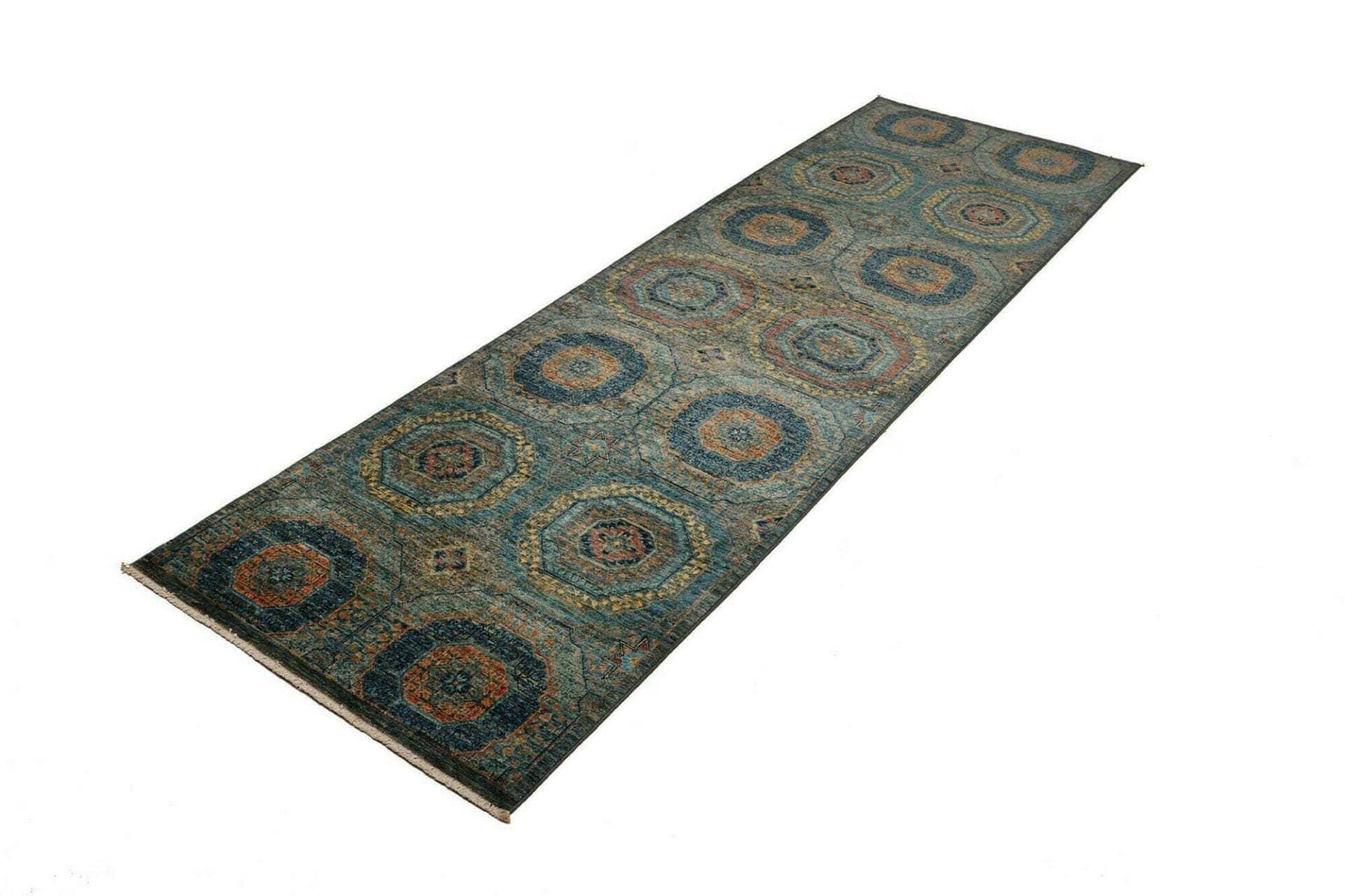 Mamluk Pakistani Rug — hand-knotted, 83 × 255 cm, Wool