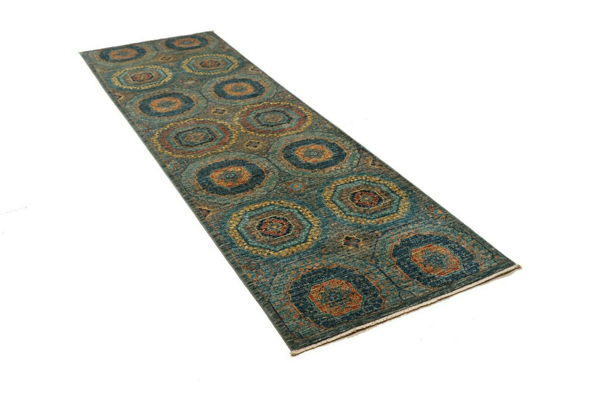 Mamluk Pakistani Rug — hand-knotted, 83 × 255 cm, Wool