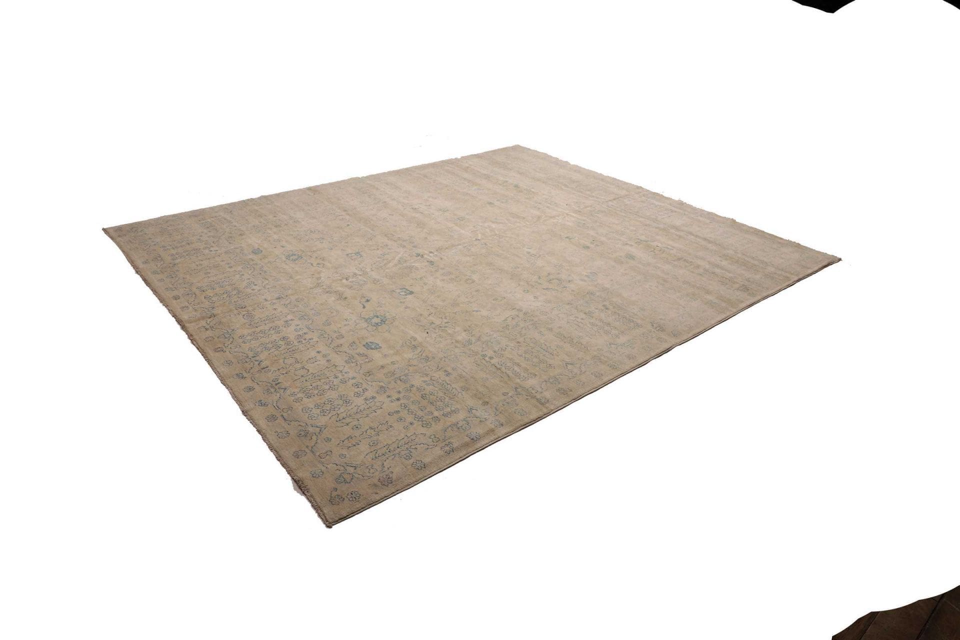 Hand-Knotted Wool Ziegler Pakistani Rug, 251 × 293 cm
