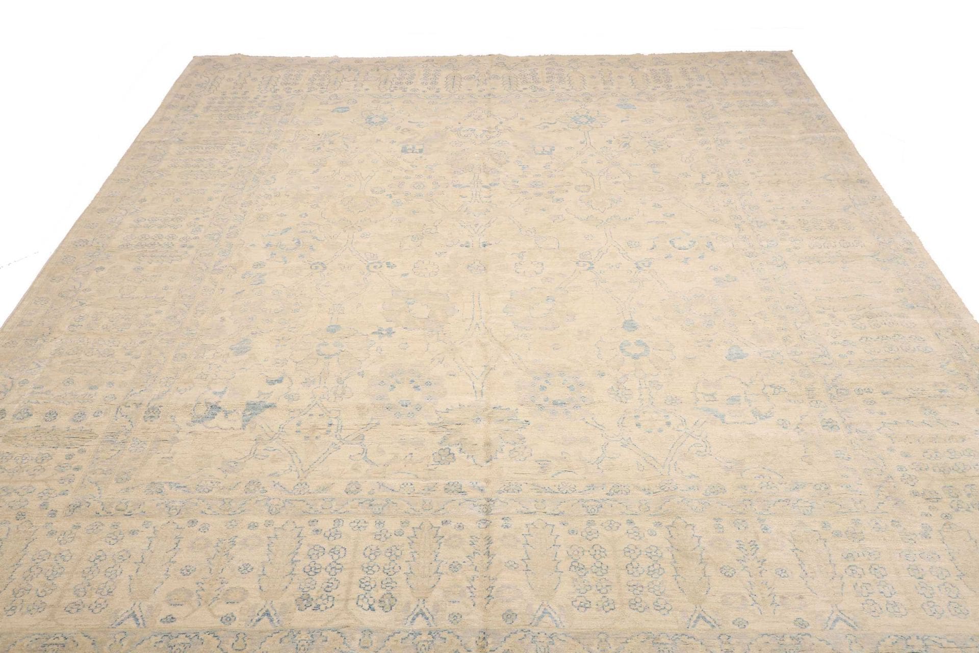 Hand-Knotted Wool Ziegler Pakistani Rug, 251 × 293 cm