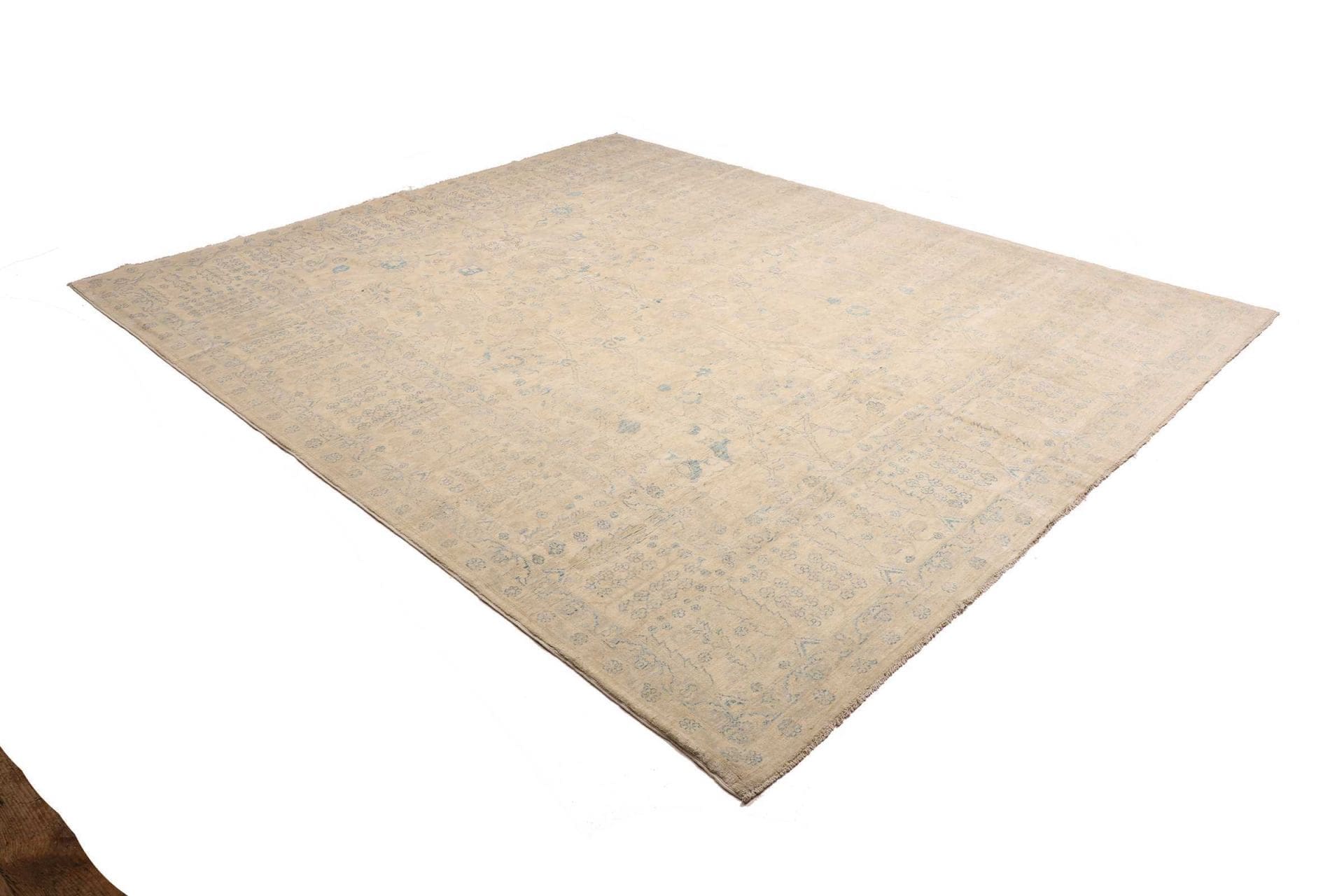Hand-Knotted Wool Ziegler Pakistani Rug, 251 × 293 cm