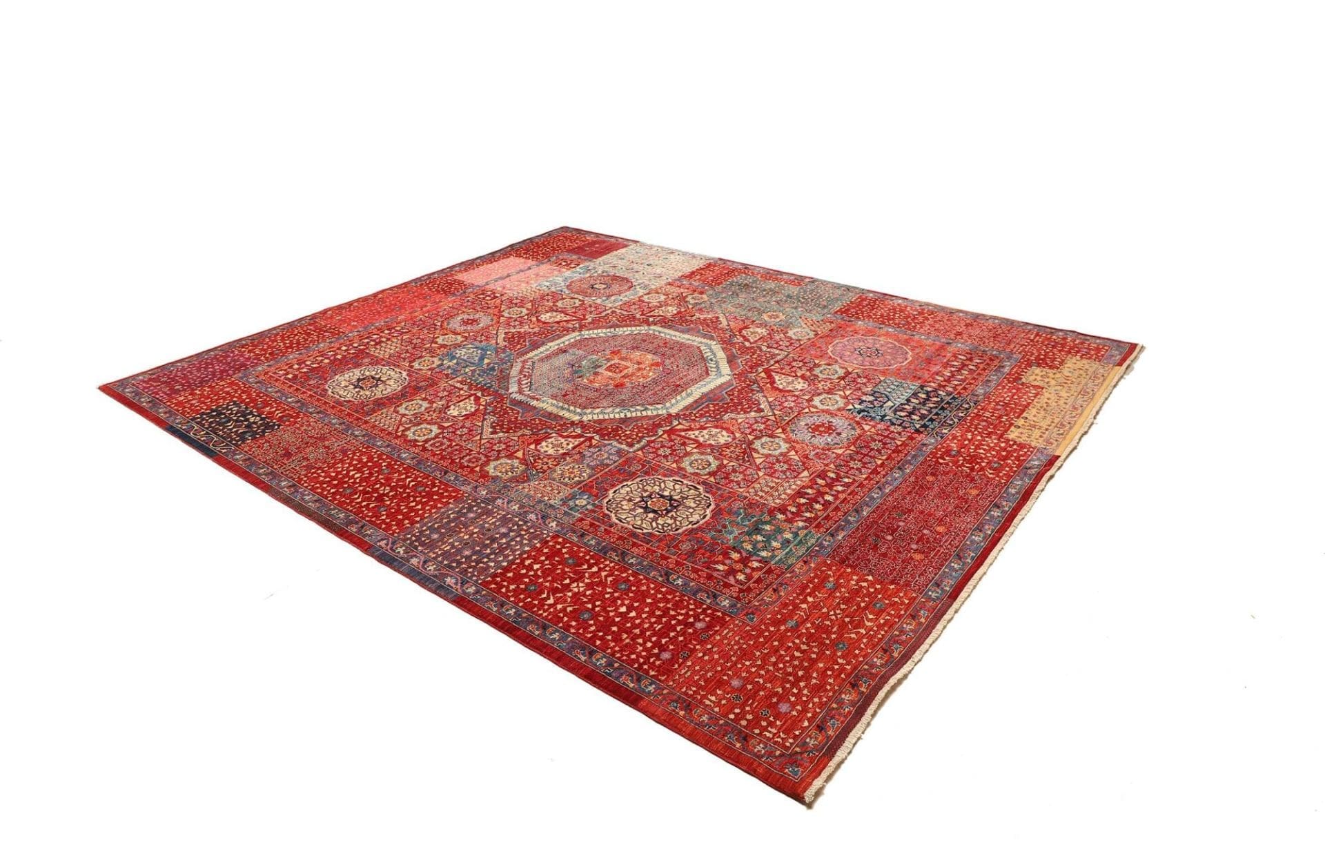 Mamluk Pakistani Rug — hand-knotted, 254 × 294 cm, Wool