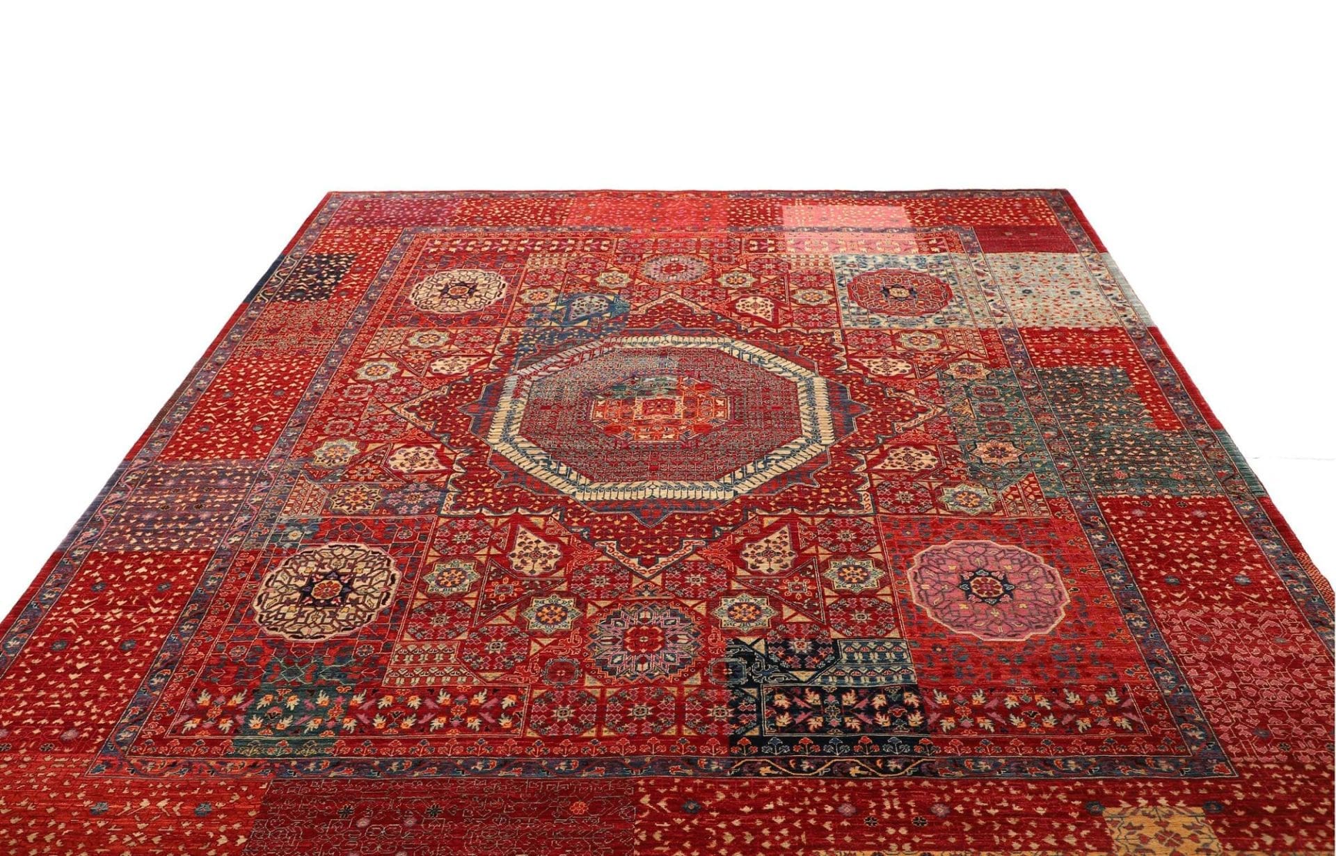 Mamluk Pakistani Rug — hand-knotted, 254 × 294 cm, Wool