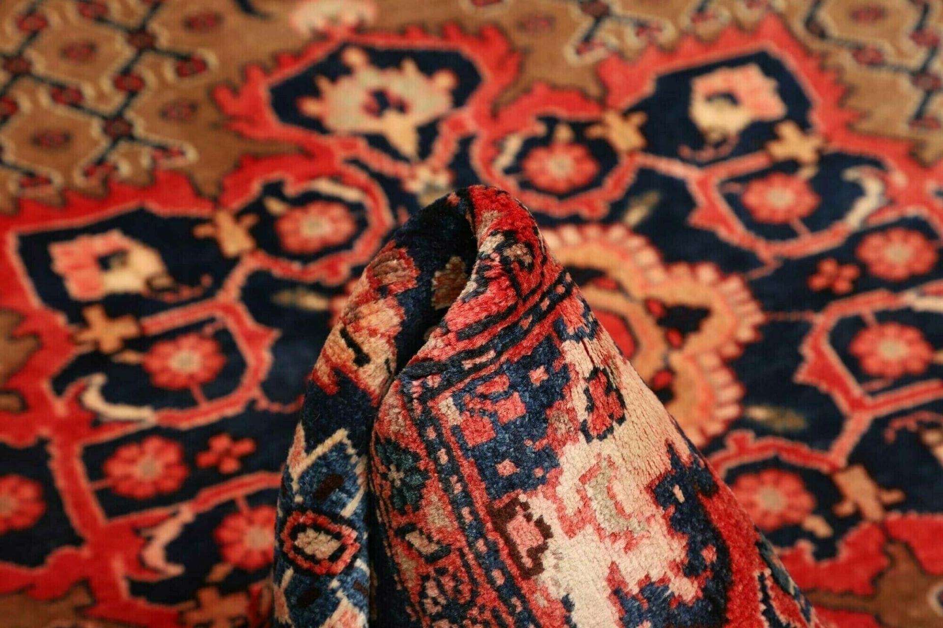 hamadan-teppich-135-x-228cm-herati-muster-schurwolle-handgeknupft-8 Hand-Knotted Wool Hamadan Herati Persian Rug, 135 × 228 cm
