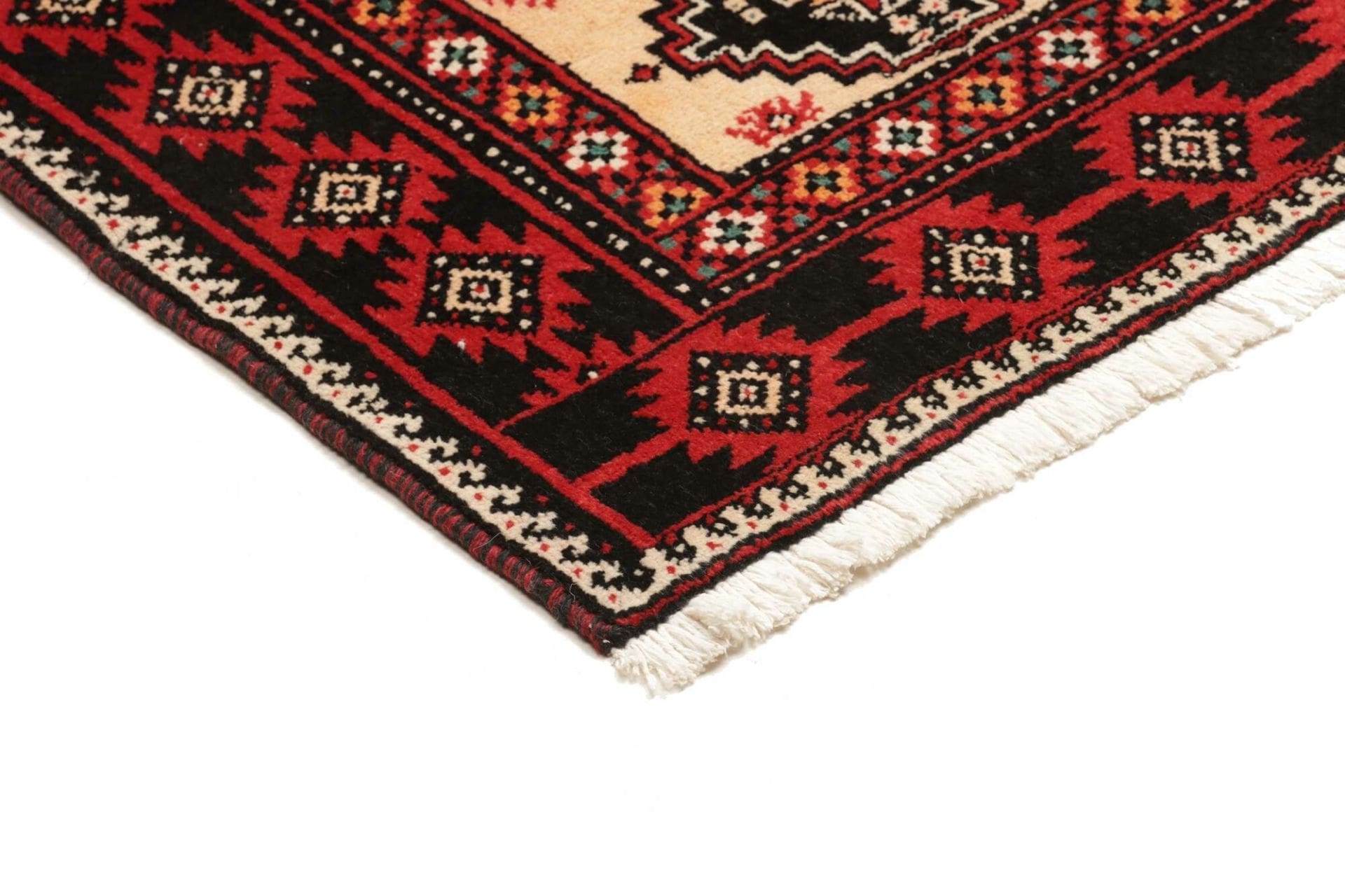 perserteppich-113-x-200cm-handgeknupft-schurwolle-florales-muster-4 Hand-Knotted Wool Persian Rug, 113 × 200 cm