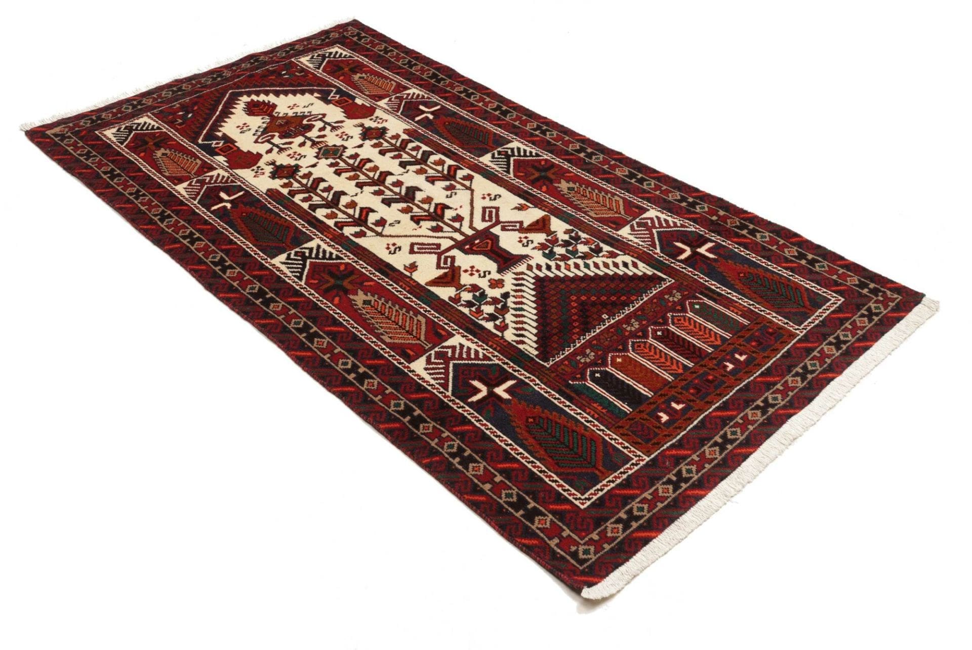 Nain Persian Rug — hand-knotted, 104 × 191 cm, Wool