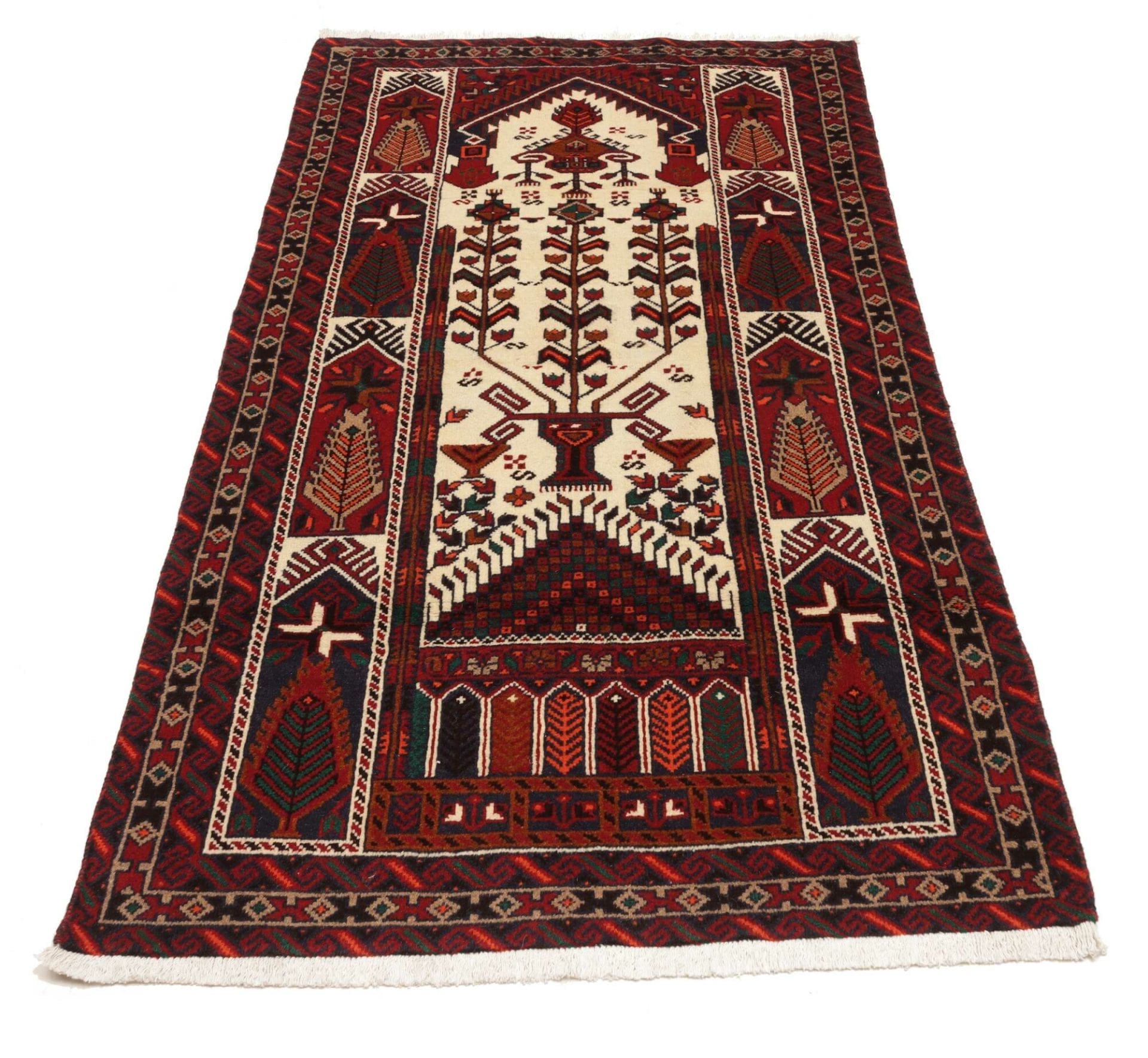 Nain Persian Rug — hand-knotted, 104 × 191 cm, Wool