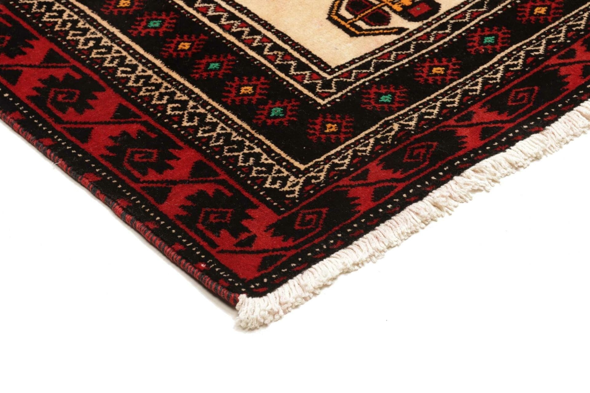 Hand-Knotted Wool Persian Rug, 111 × 194 cm