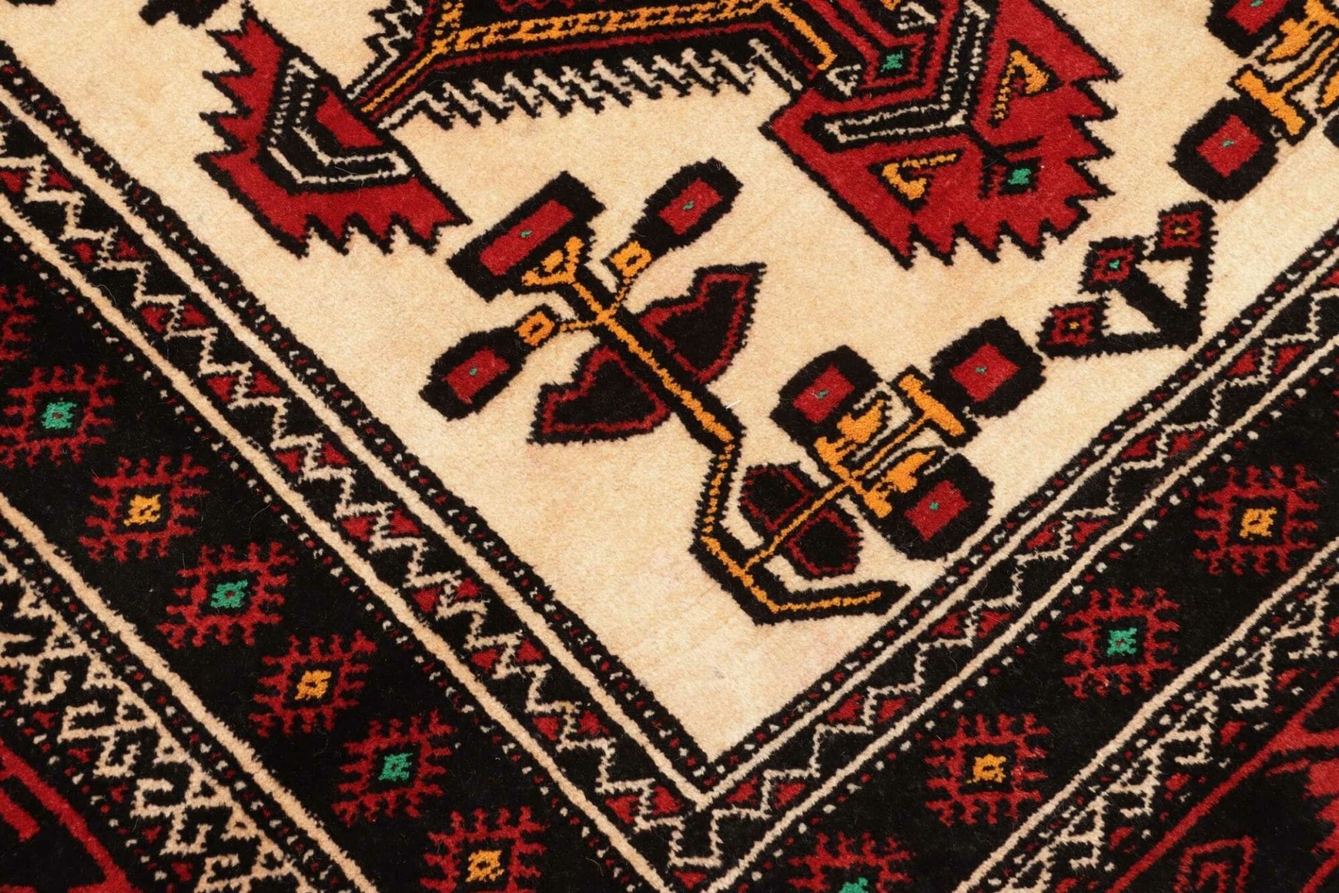 Hand-Knotted Wool Persian Rug, 111 × 194 cm