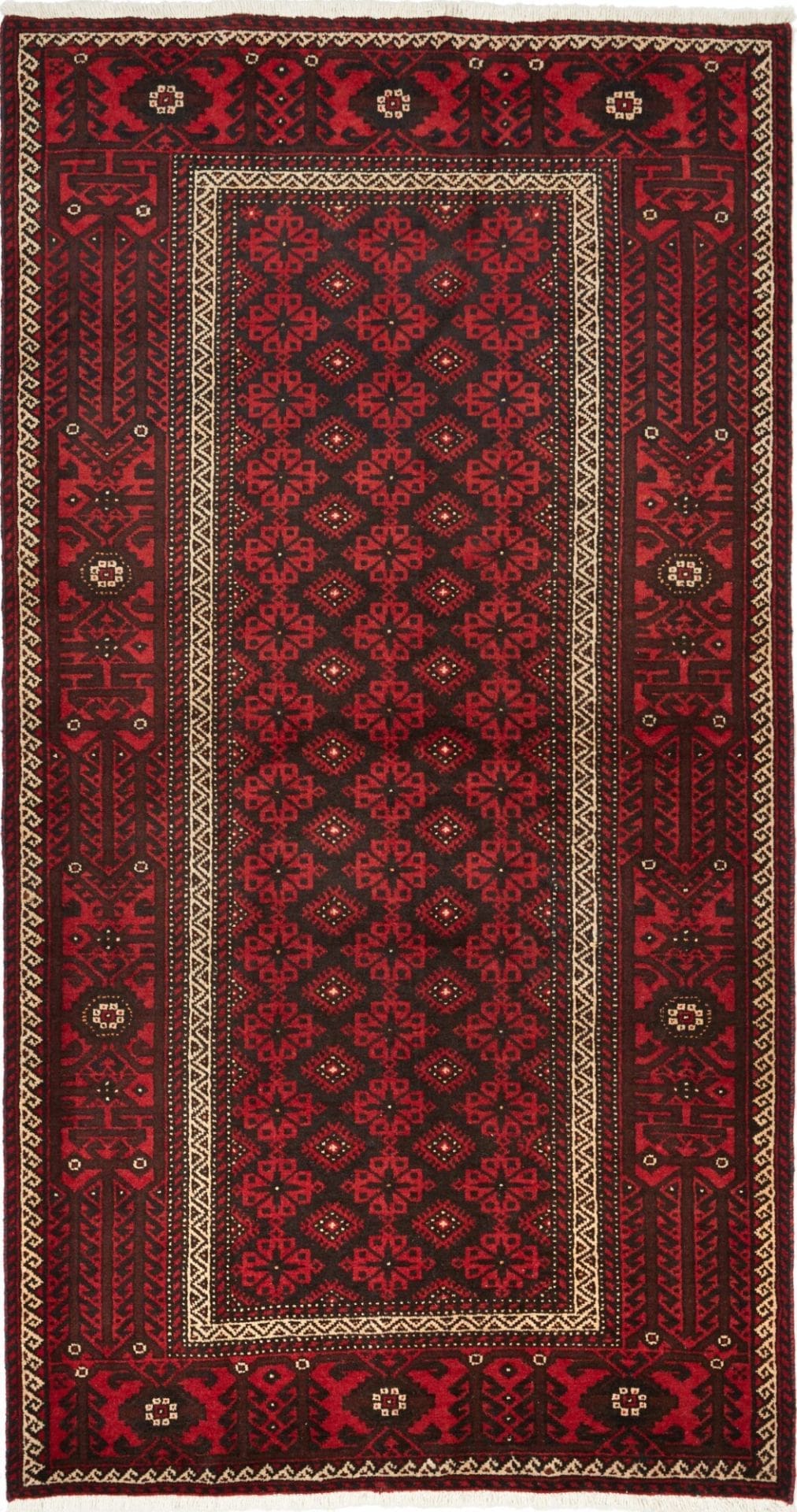 Nain Persian Rug 112 × 211 cm, Wool, hand-knotted
