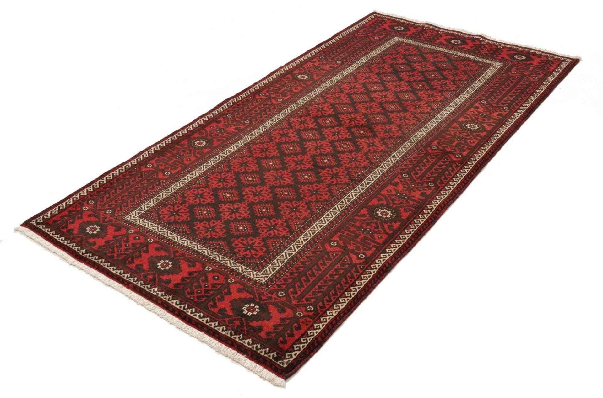 Nain Persian Rug 112 × 211 cm, Wool, hand-knotted
