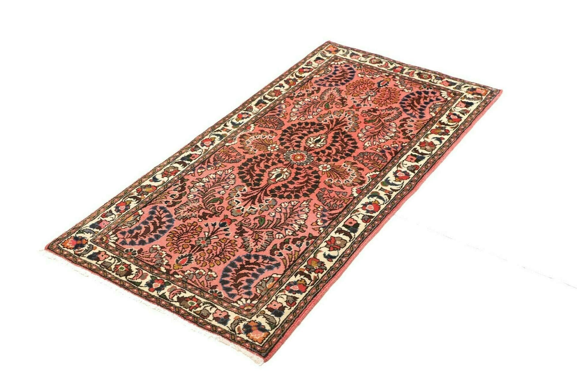 orientteppich-hamadan-73-x-137cm-schurwolle-geometrisches-muster-handgeknupft-1 Hamadan Persian Rug — hand-knotted, 73 × 137 cm, Wool