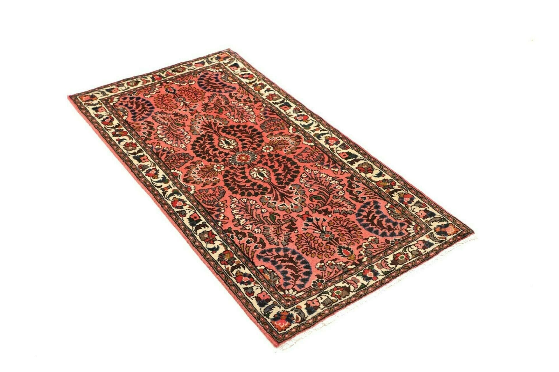 orientteppich-hamadan-73-x-137cm-schurwolle-geometrisches-muster-handgeknupft-2 Hamadan Persian Rug — hand-knotted, 73 × 137 cm, Wool