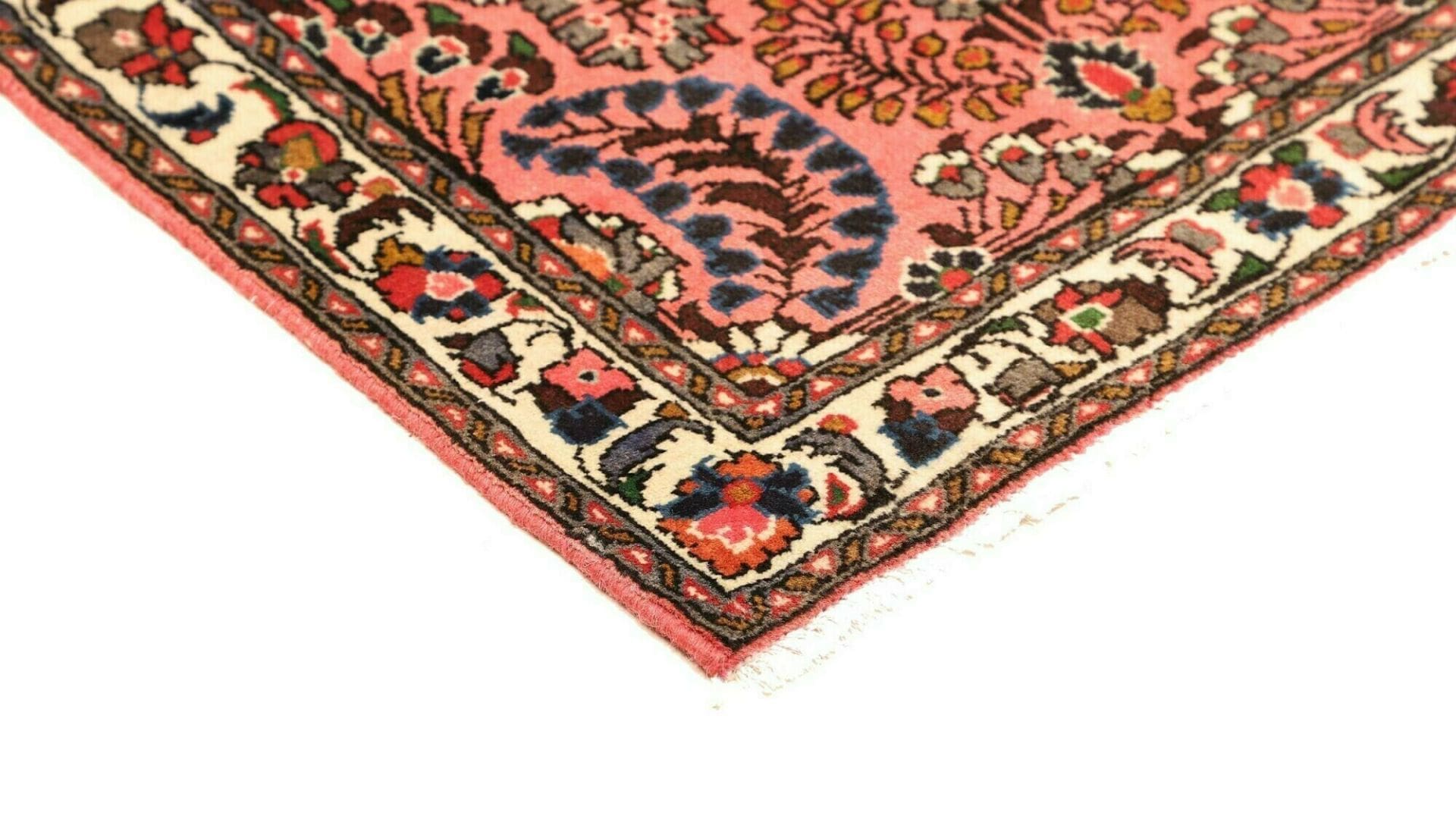 orientteppich-hamadan-73-x-137cm-schurwolle-geometrisches-muster-handgeknupft-4 Hamadan Persian Rug — hand-knotted, 73 × 137 cm, Wool