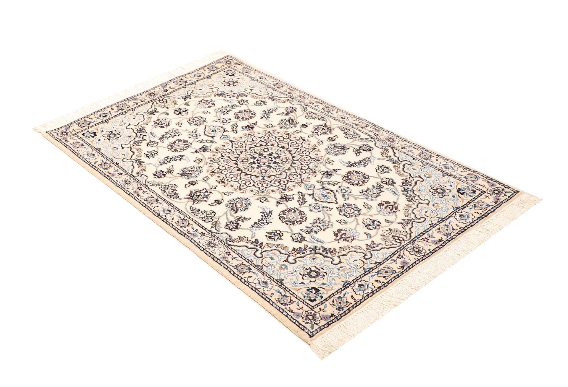 nain-teppich-83-x-119cm-florales-muster-handgeknupft-perserteppich-2 Nain Persian Rug 83 × 119 cm, Wool, hand-knotted