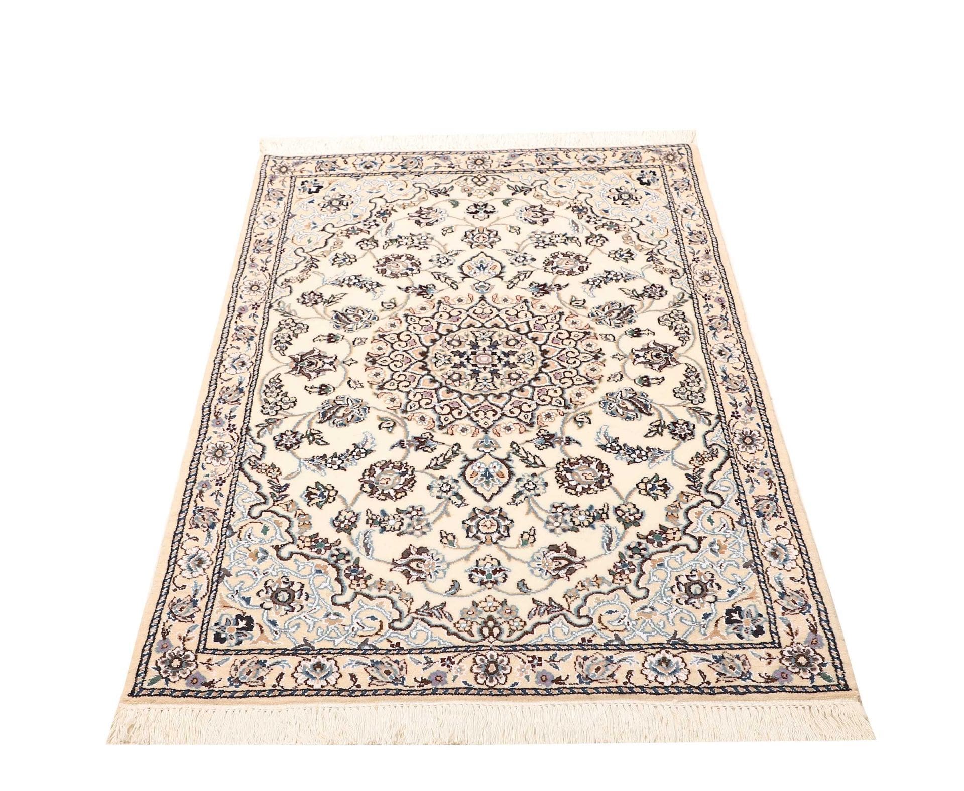 nain-teppich-83-x-119cm-florales-muster-handgeknupft-perserteppich-3 Nain Persian Rug 83 × 119 cm, Wool, hand-knotted