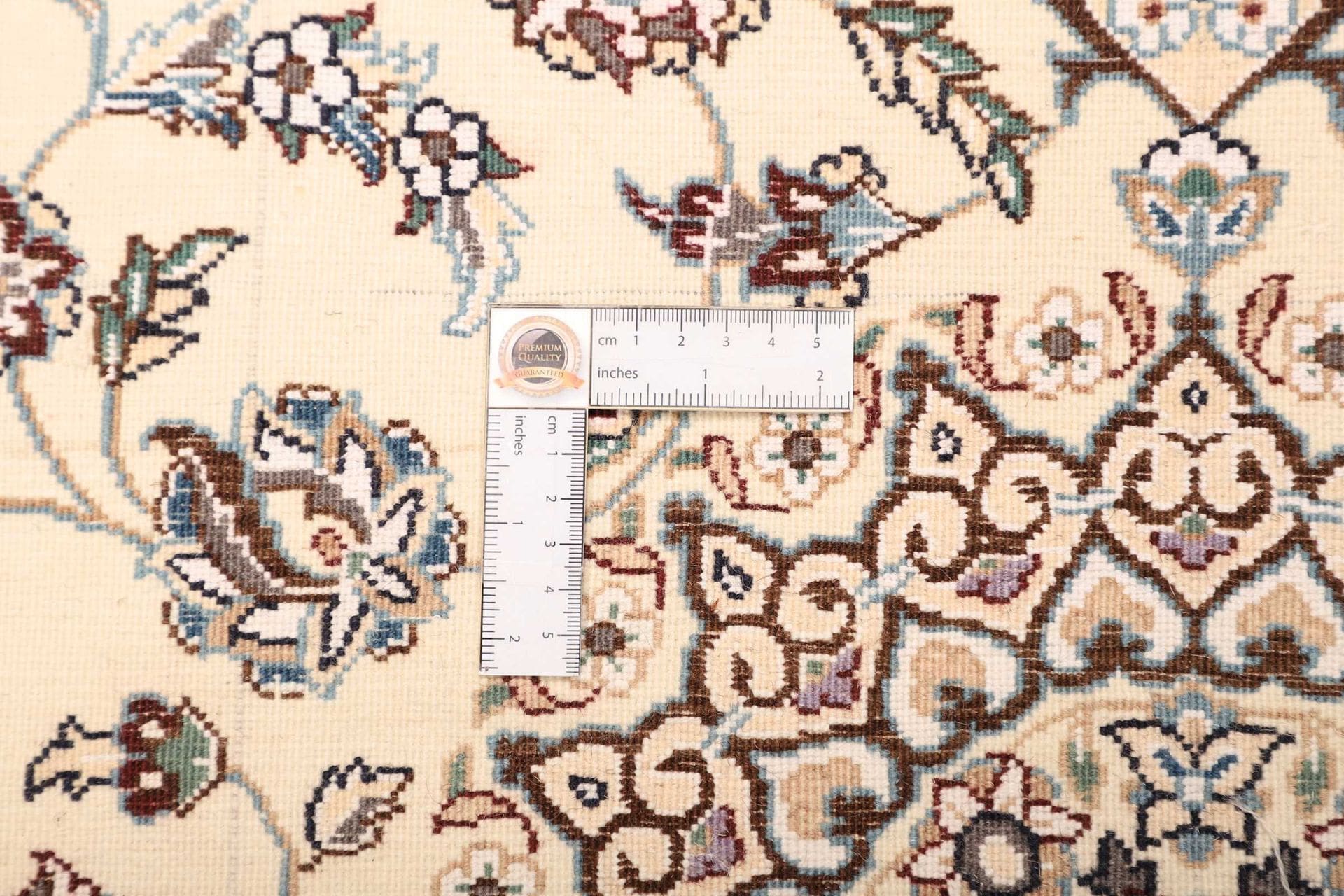 nain-teppich-83-x-119cm-florales-muster-handgeknupft-perserteppich-8 Nain Persian Rug 83 × 119 cm, Wool, hand-knotted