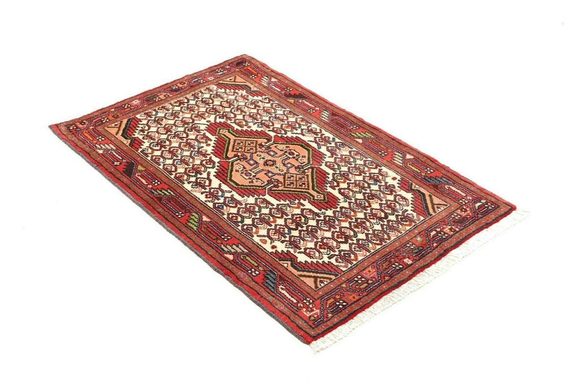 hamadan-teppich-83-x-126cm-handgeknupft-schurwolle-herati-muster-2 Hand-Knotted Wool Hamadan Herati Persian Rug, 83 × 126 cm