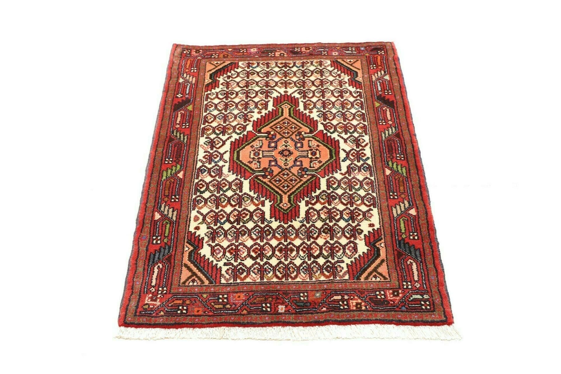 hamadan-teppich-83-x-126cm-handgeknupft-schurwolle-herati-muster-3 Hand-Knotted Wool Hamadan Herati Persian Rug, 83 × 126 cm