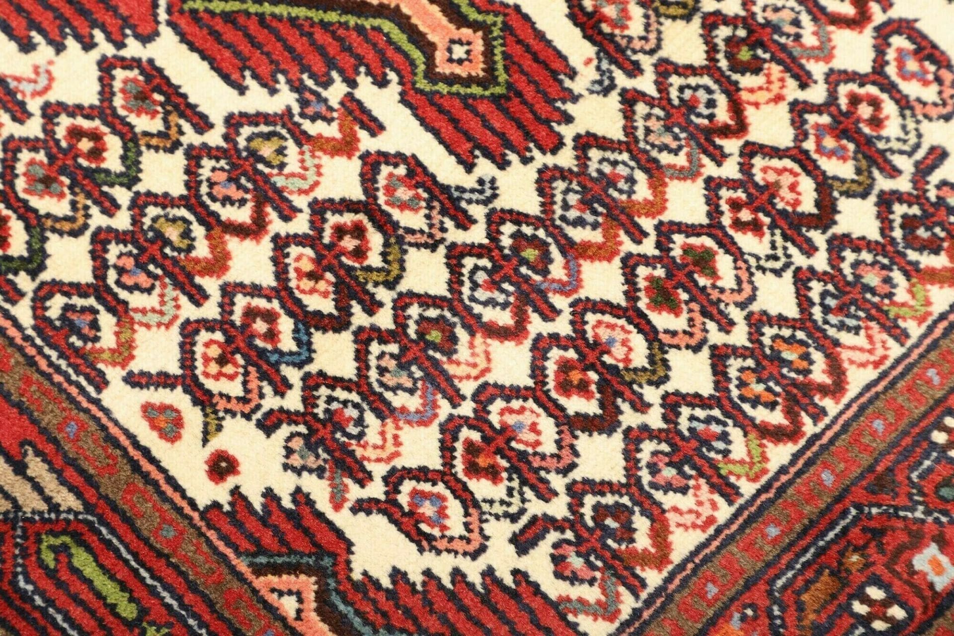 hamadan-teppich-83-x-126cm-handgeknupft-schurwolle-herati-muster-5 Hand-Knotted Wool Hamadan Herati Persian Rug, 83 × 126 cm