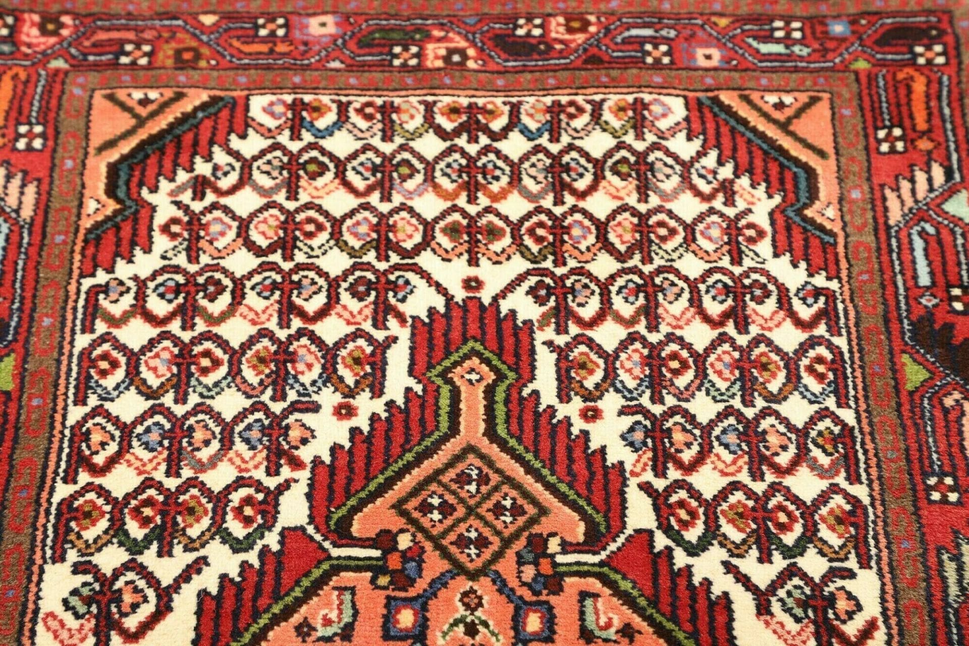 hamadan-teppich-83-x-126cm-handgeknupft-schurwolle-herati-muster-6 Hand-Knotted Wool Hamadan Herati Persian Rug, 83 × 126 cm