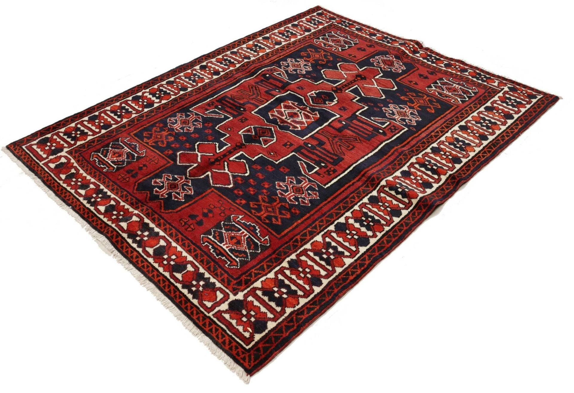 lori-orientteppich-170-x-210cm-mit-geometrischen-mustern-handgeknupft-1 Loribaft Persian Rug 170 × 210 cm, Wool, hand-knotted