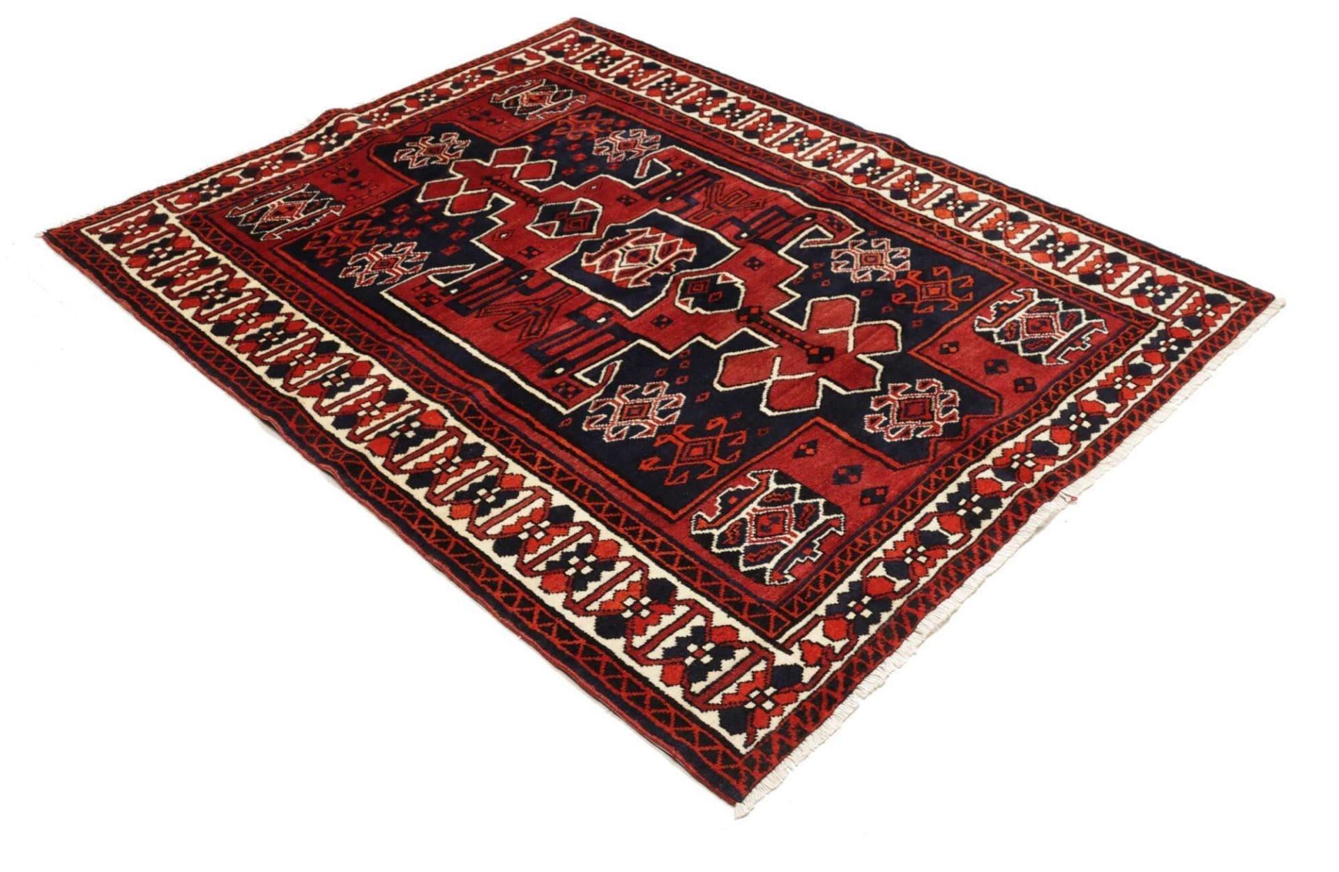lori-orientteppich-170-x-210cm-mit-geometrischen-mustern-handgeknupft-2 Loribaft Persian Rug 170 × 210 cm, Wool, hand-knotted