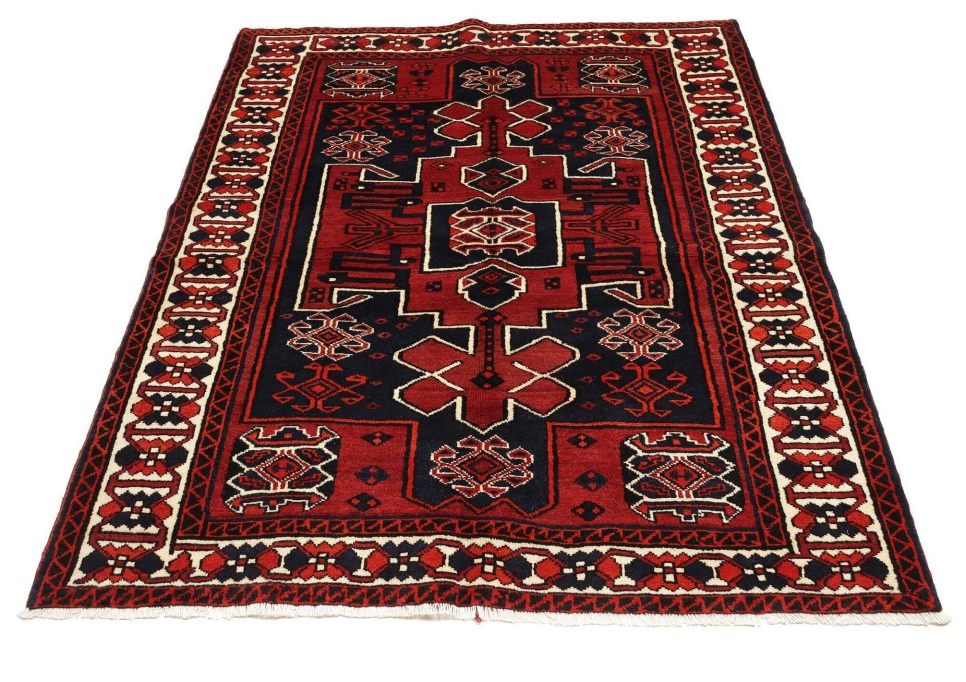 lori-orientteppich-170-x-210cm-mit-geometrischen-mustern-handgeknupft-3 Loribaft Persian Rug 170 × 210 cm, Wool, hand-knotted