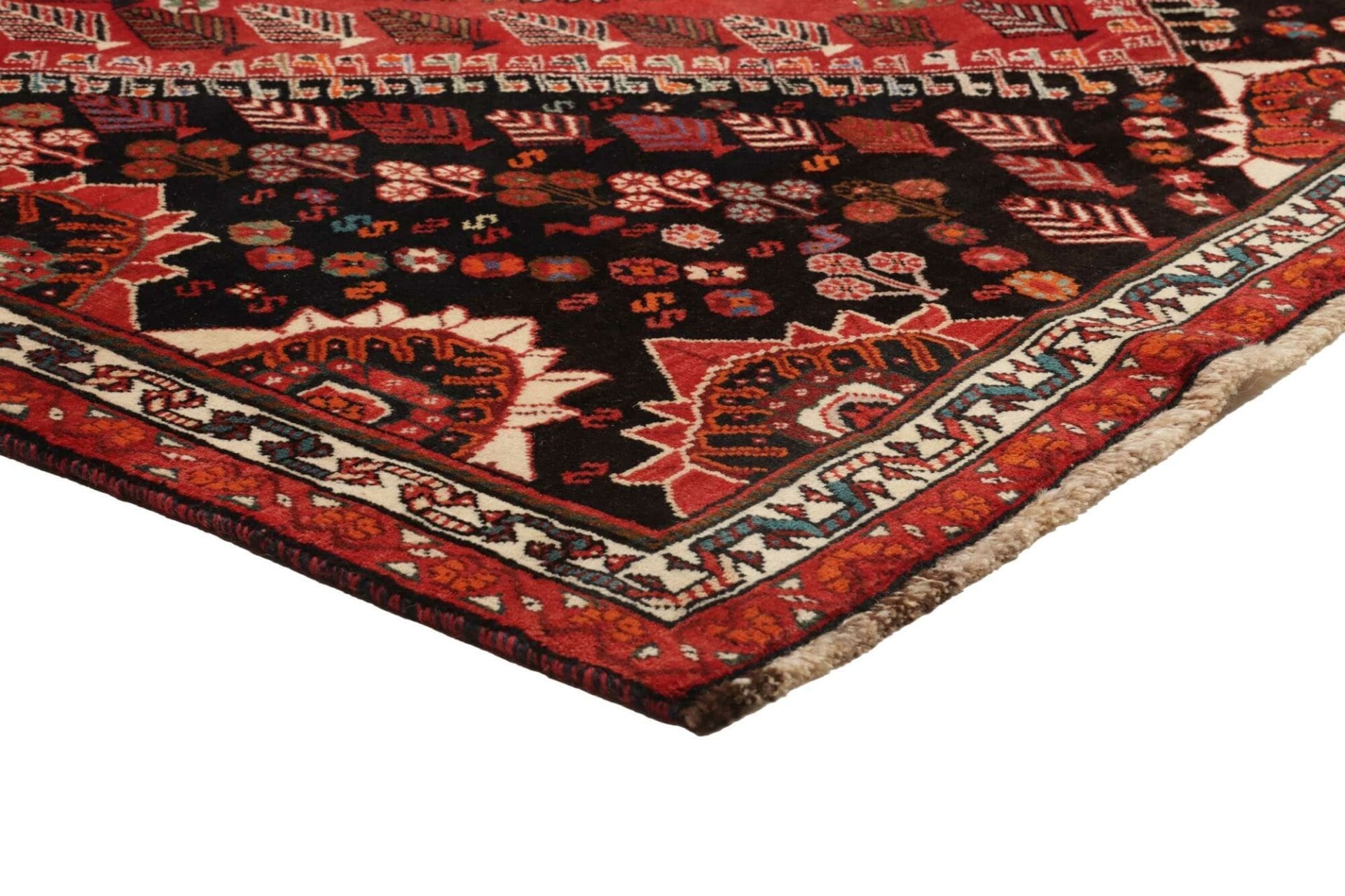 Hand-Knotted Wool Shiraz Persian Rug, 179 × 270 cm