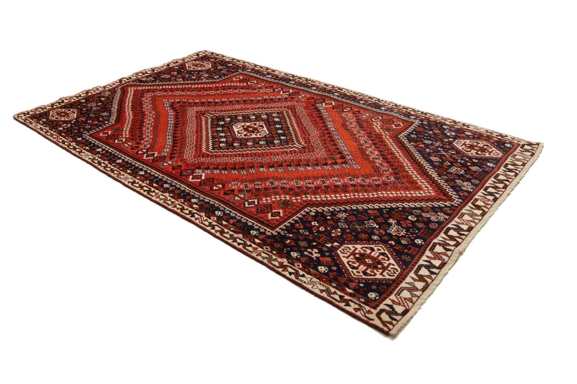 Shiraz Persian Rug — hand-knotted, 175 × 285 cm, Wool