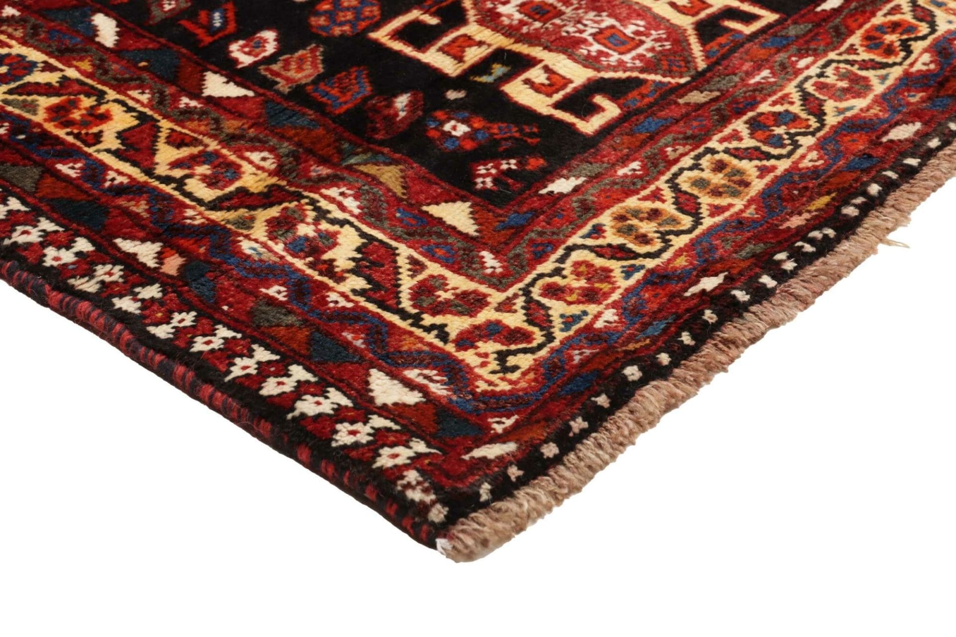 shiraz-teppich-180-x-270-cm-wolle-geometrisches-muster-handgeknupft-4 Hand-Knotted Wool Shiraz Persian Rug, 180 × 270 cm