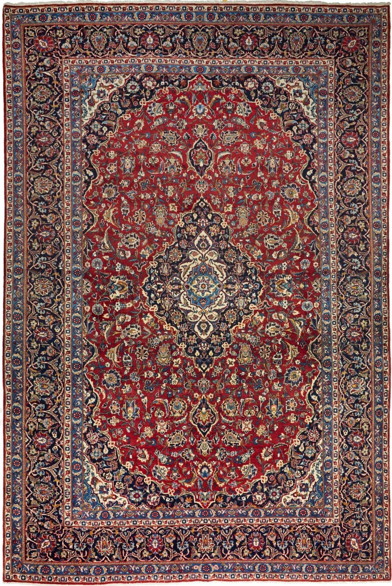 Kashan Persian Rug 258 × 380 cm, Wool, hand-knotted