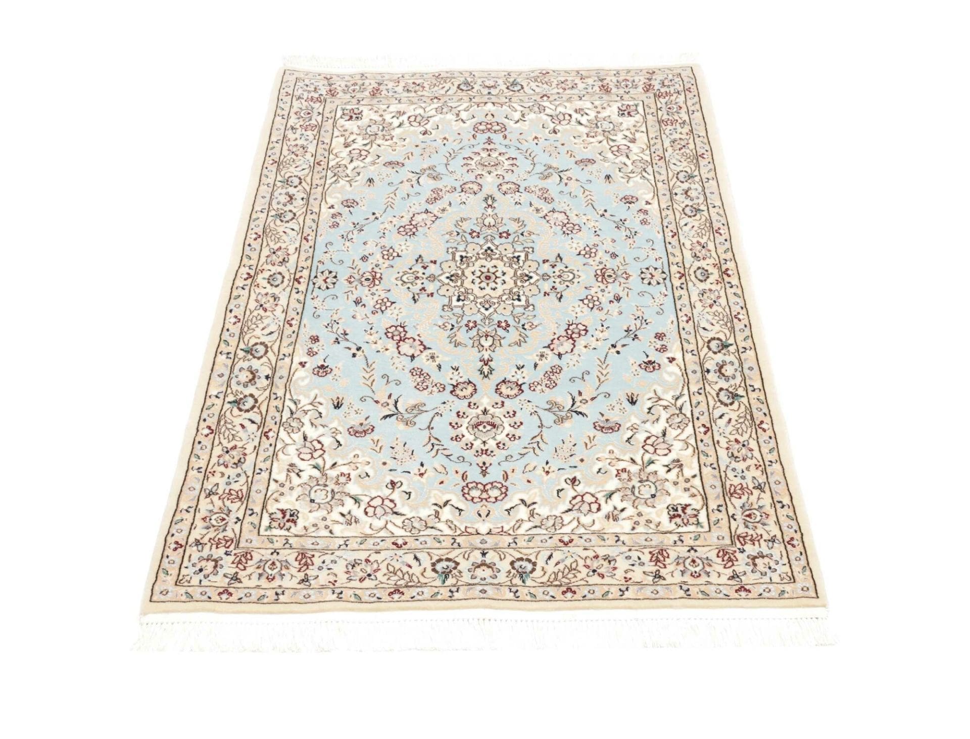 Hand-Knotted Wool Nain Persian Rug, 84 × 122 cm