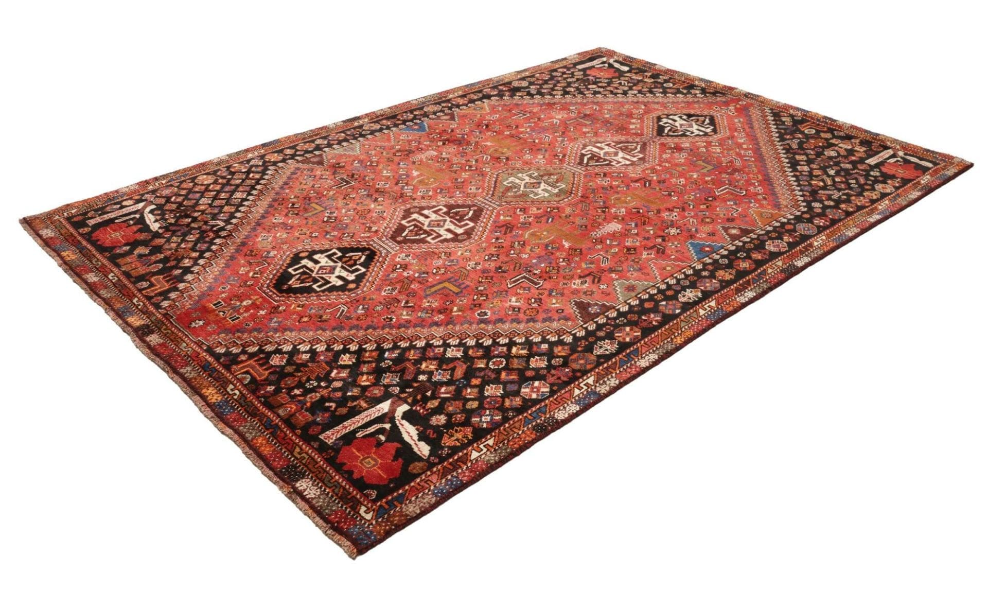 Shiraz Persian Rug 166 × 285 cm, Wool, hand-knotted