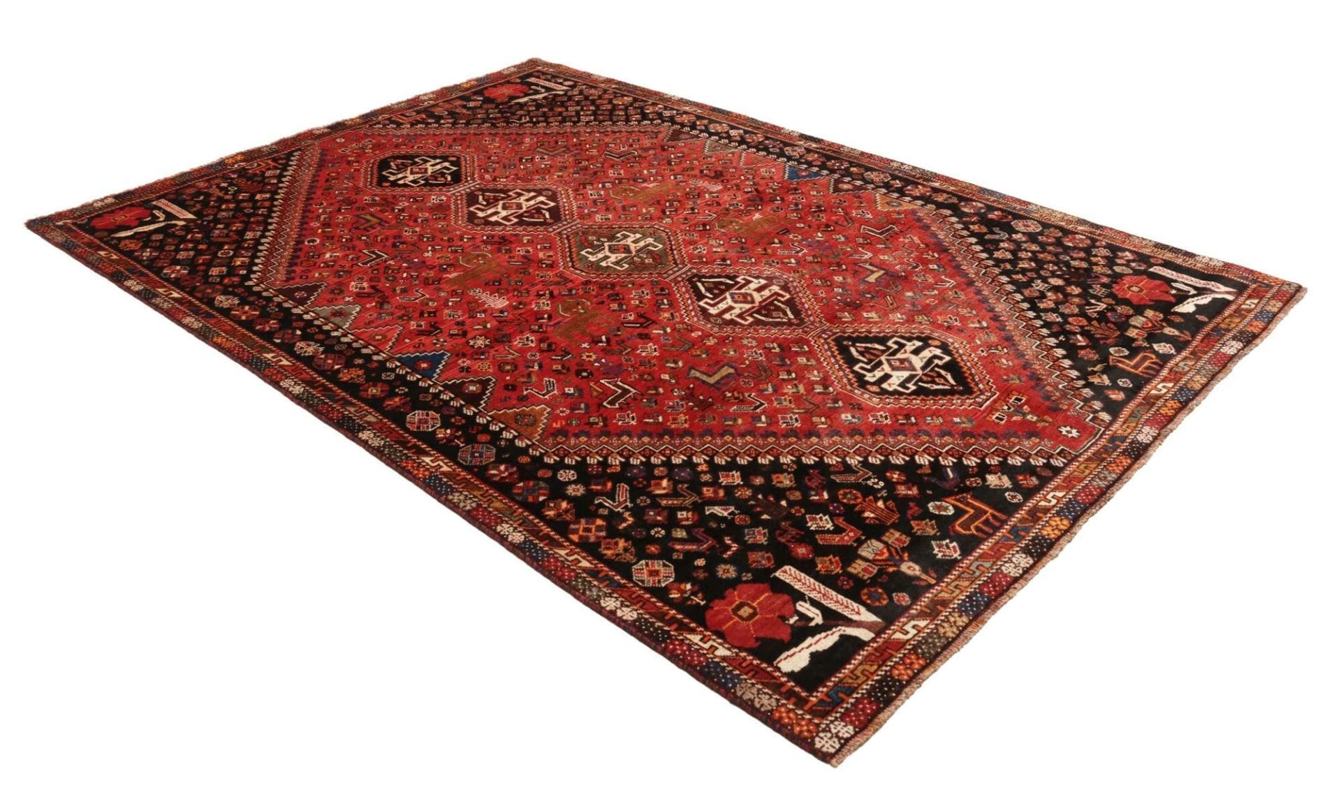Shiraz Persian Rug 166 × 285 cm, Wool, hand-knotted