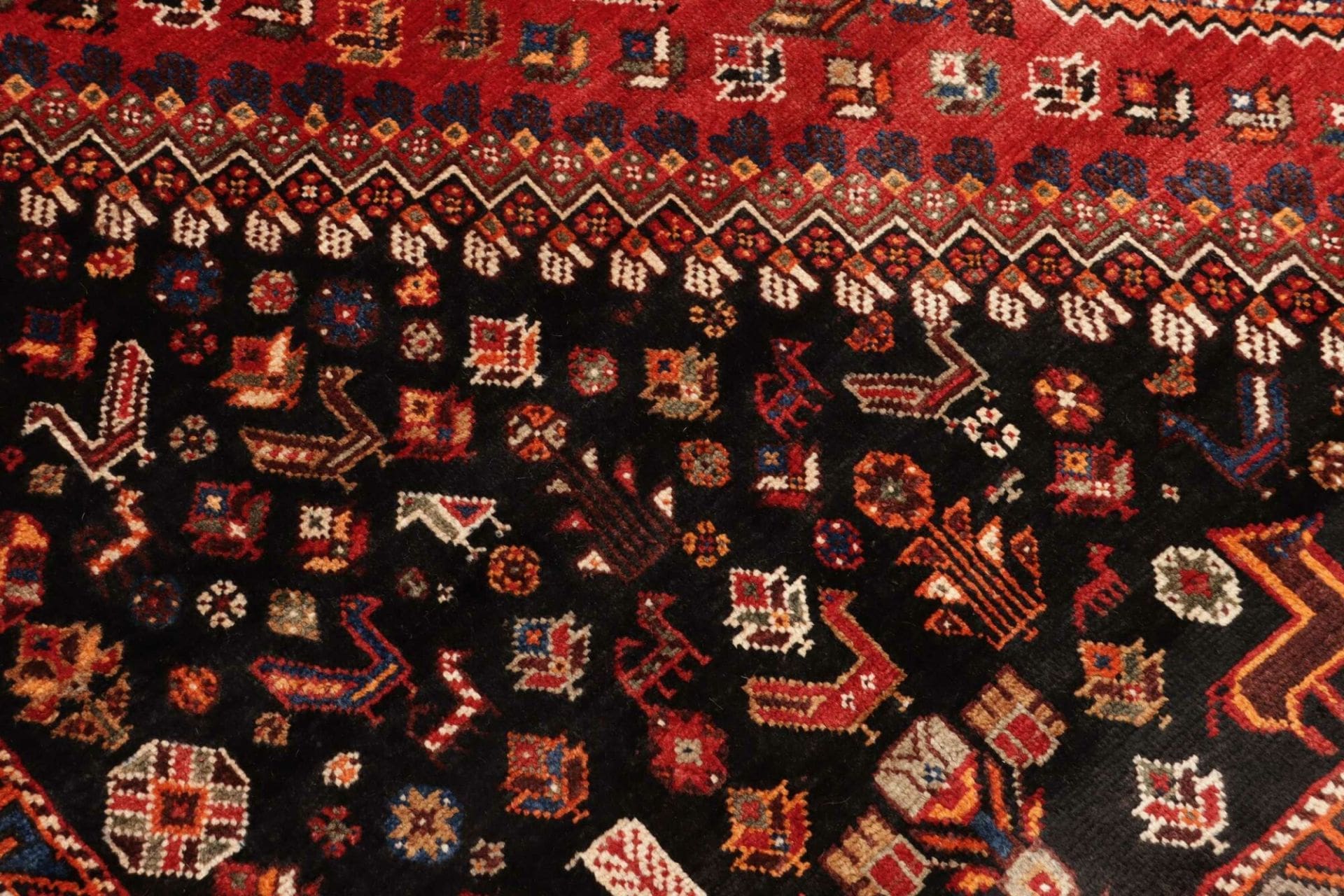 Shiraz Persian Rug 166 × 285 cm, Wool, hand-knotted