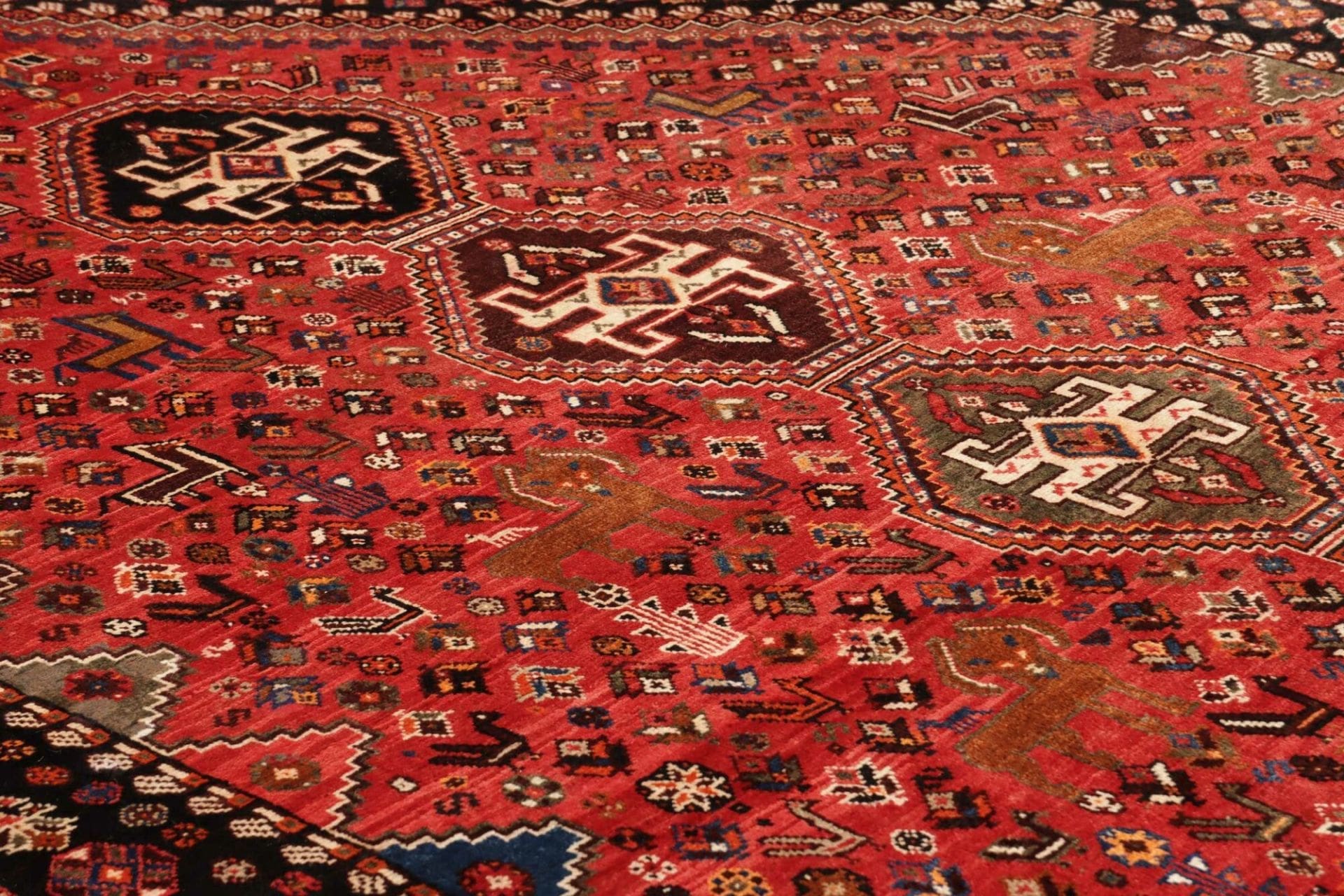 Shiraz Persian Rug 166 × 285 cm, Wool, hand-knotted