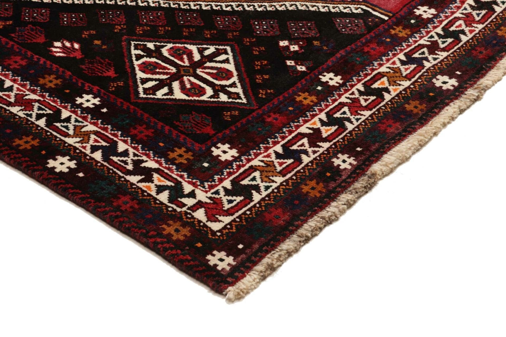 Shiraz Persian Rug 183 × 268 cm, Wool, hand-knotted